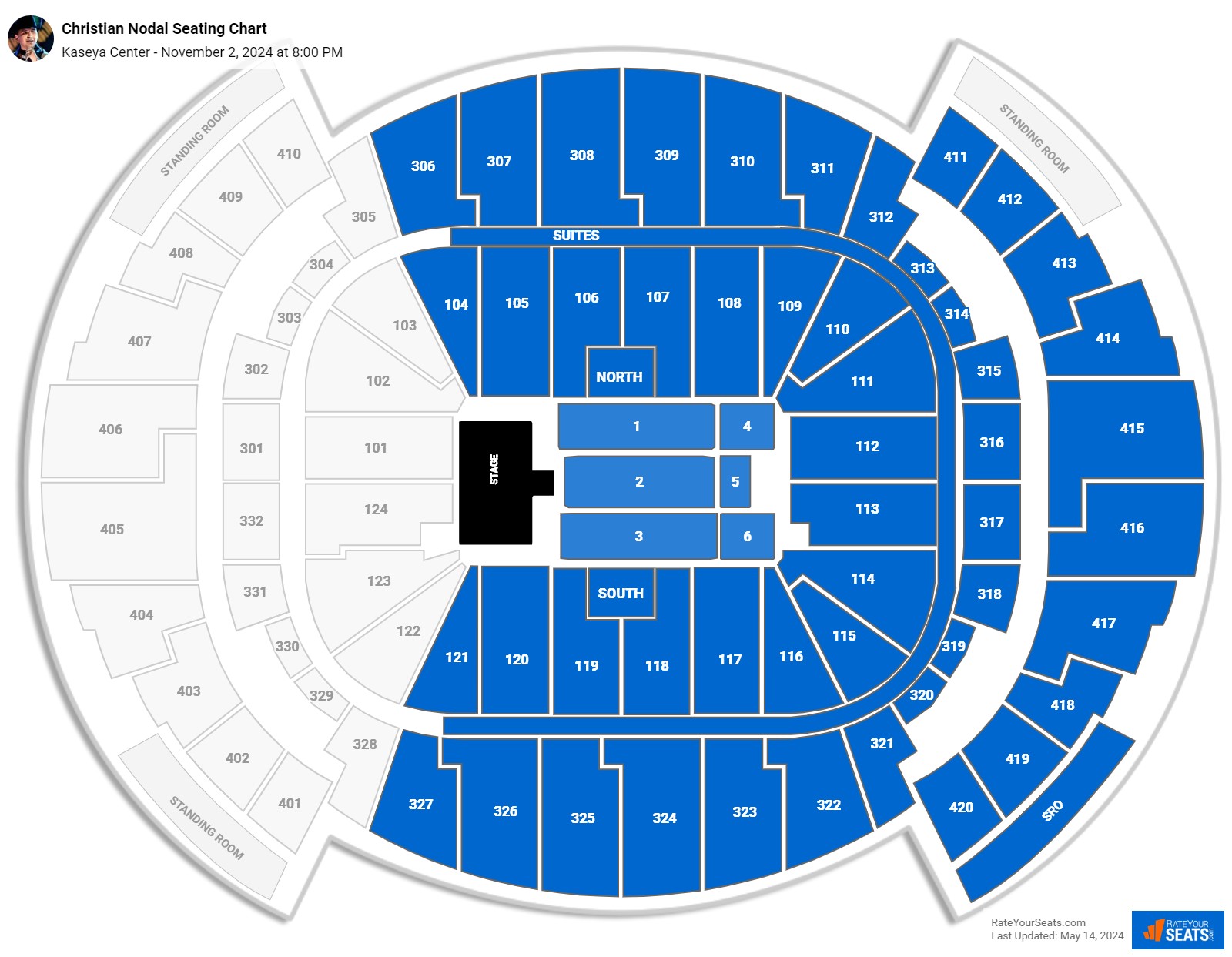 Kaseya Center Concert Seating Chart - RateYourSeats.com