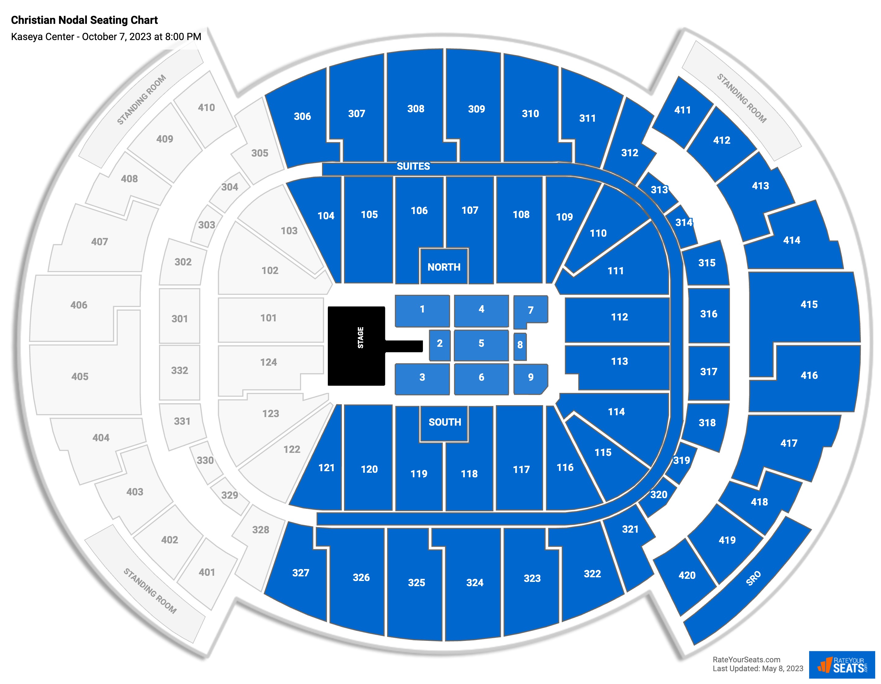 Kaseya Center Concert Seating Chart