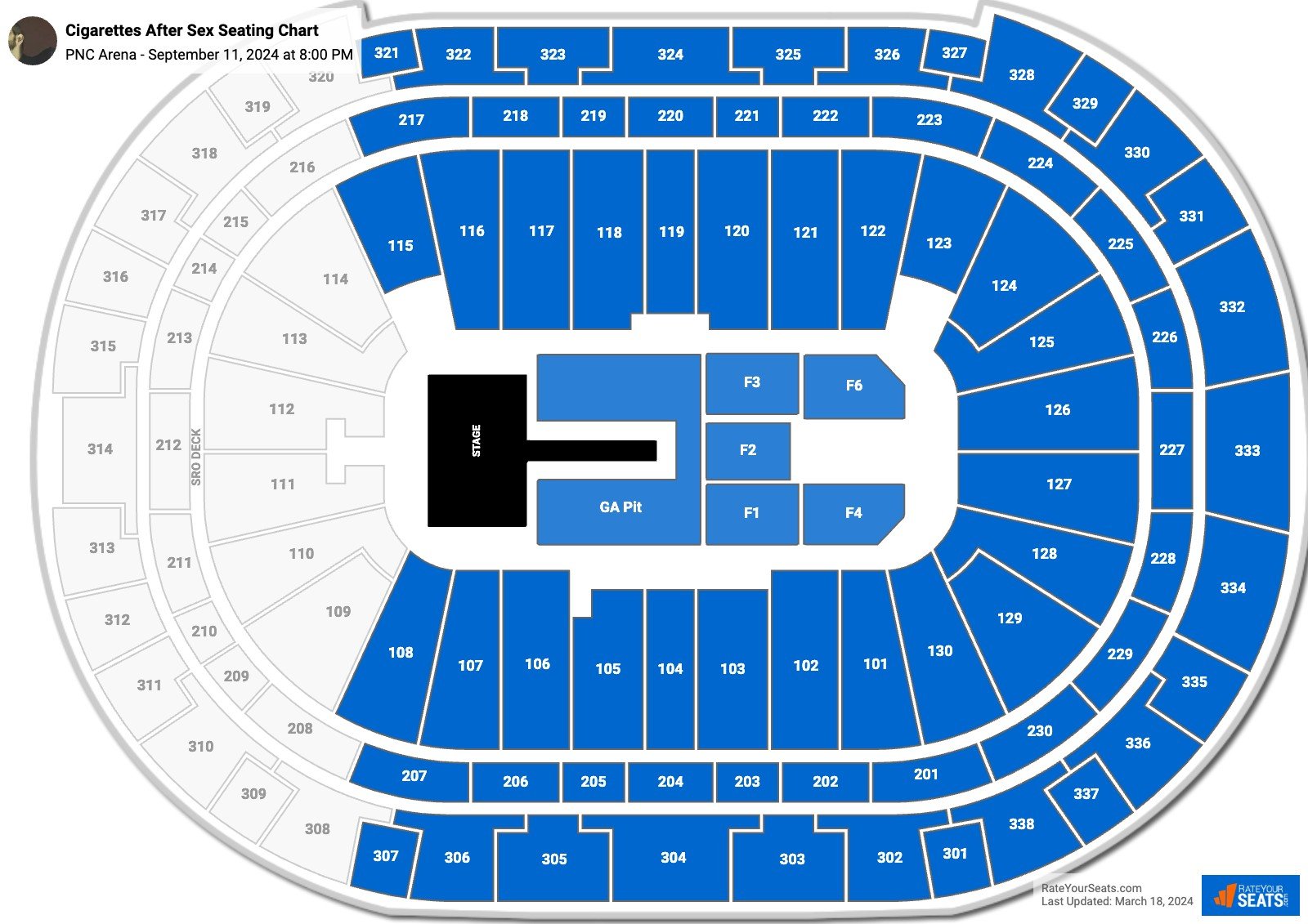 Pnc Arena Concert Seating Chart 7113