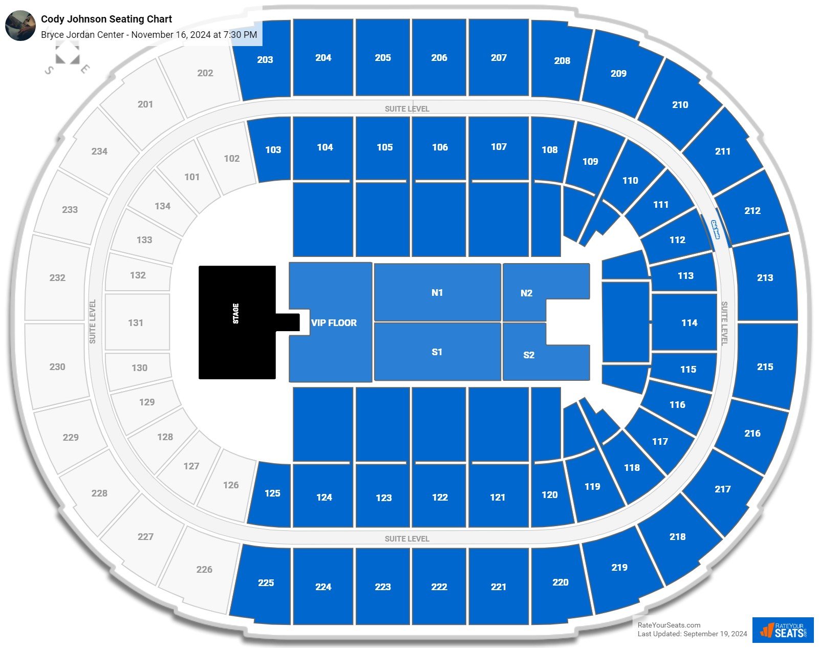 Bryce Jordan Center Concert Seating Chart