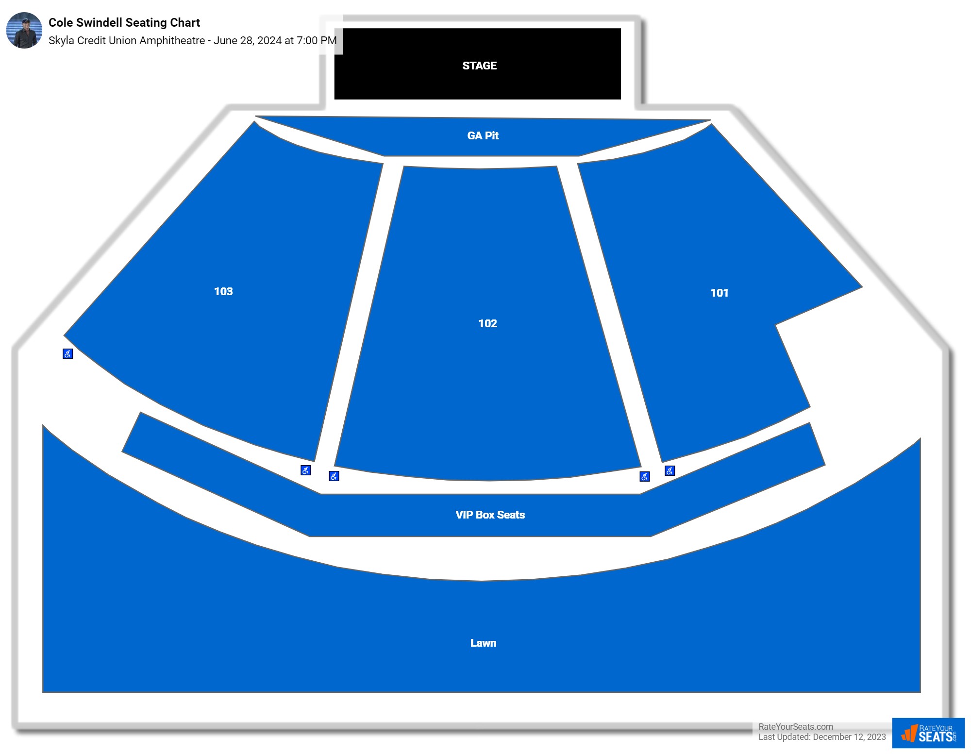 Skyla Credit Union Amphitheatre Seating Chart