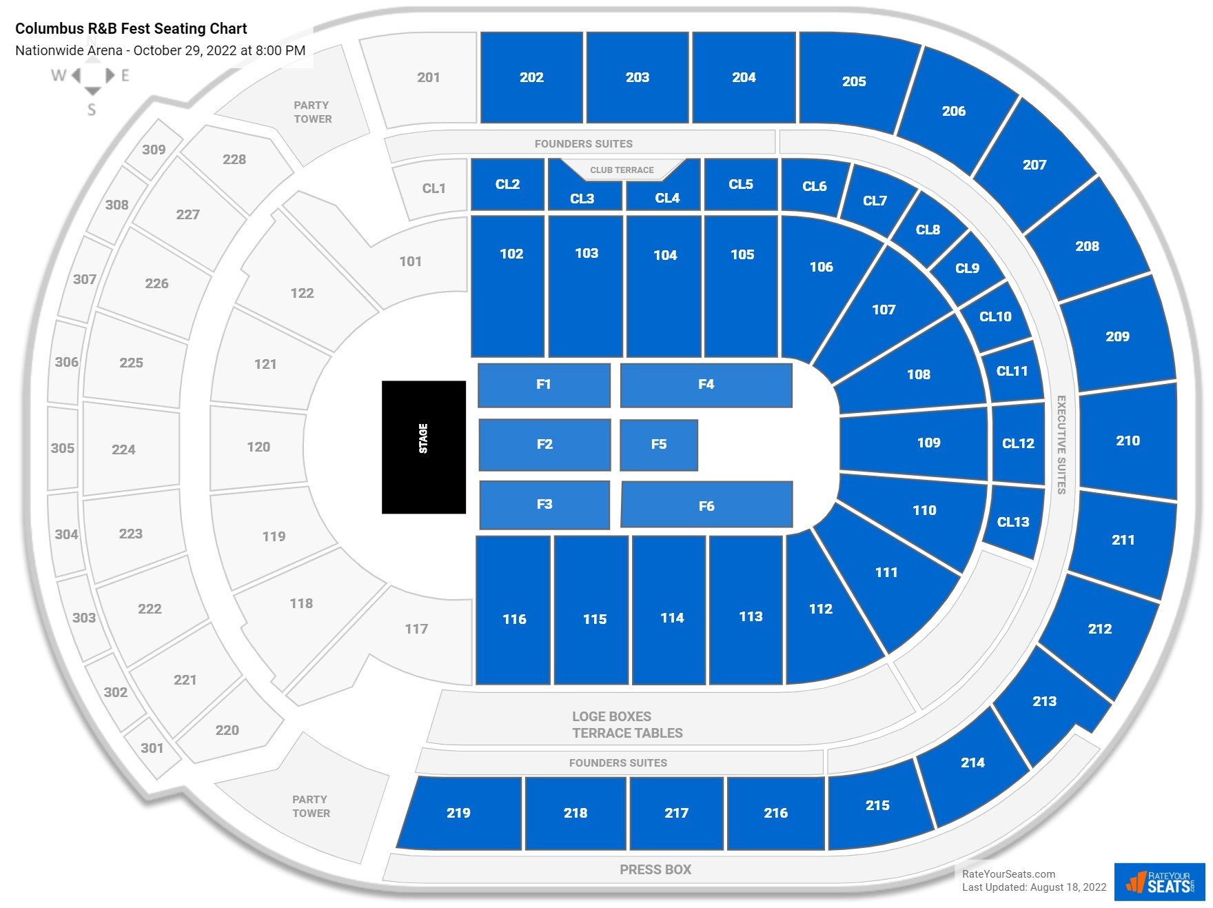 Nationwide Arena Concert Seating Chart - RateYourSeats.com