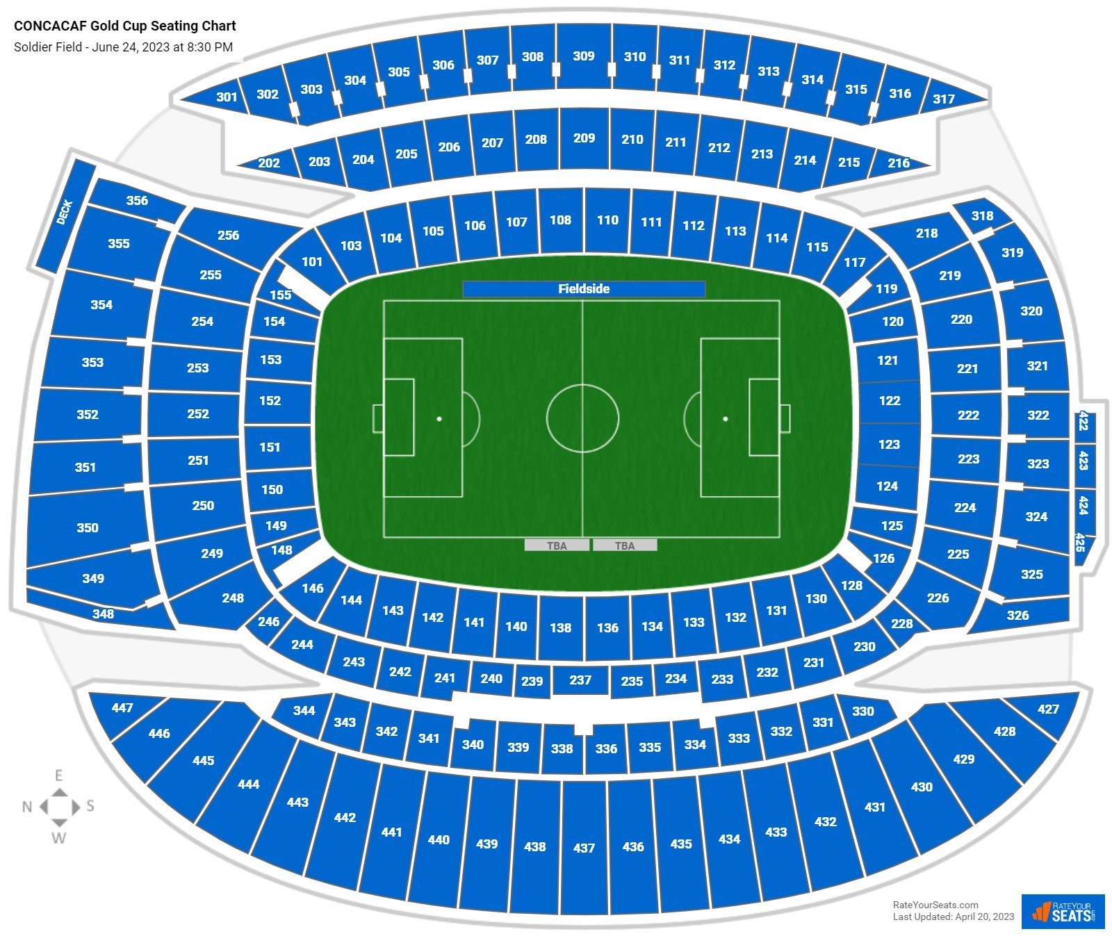 Soldier Field Concert Seating Chart