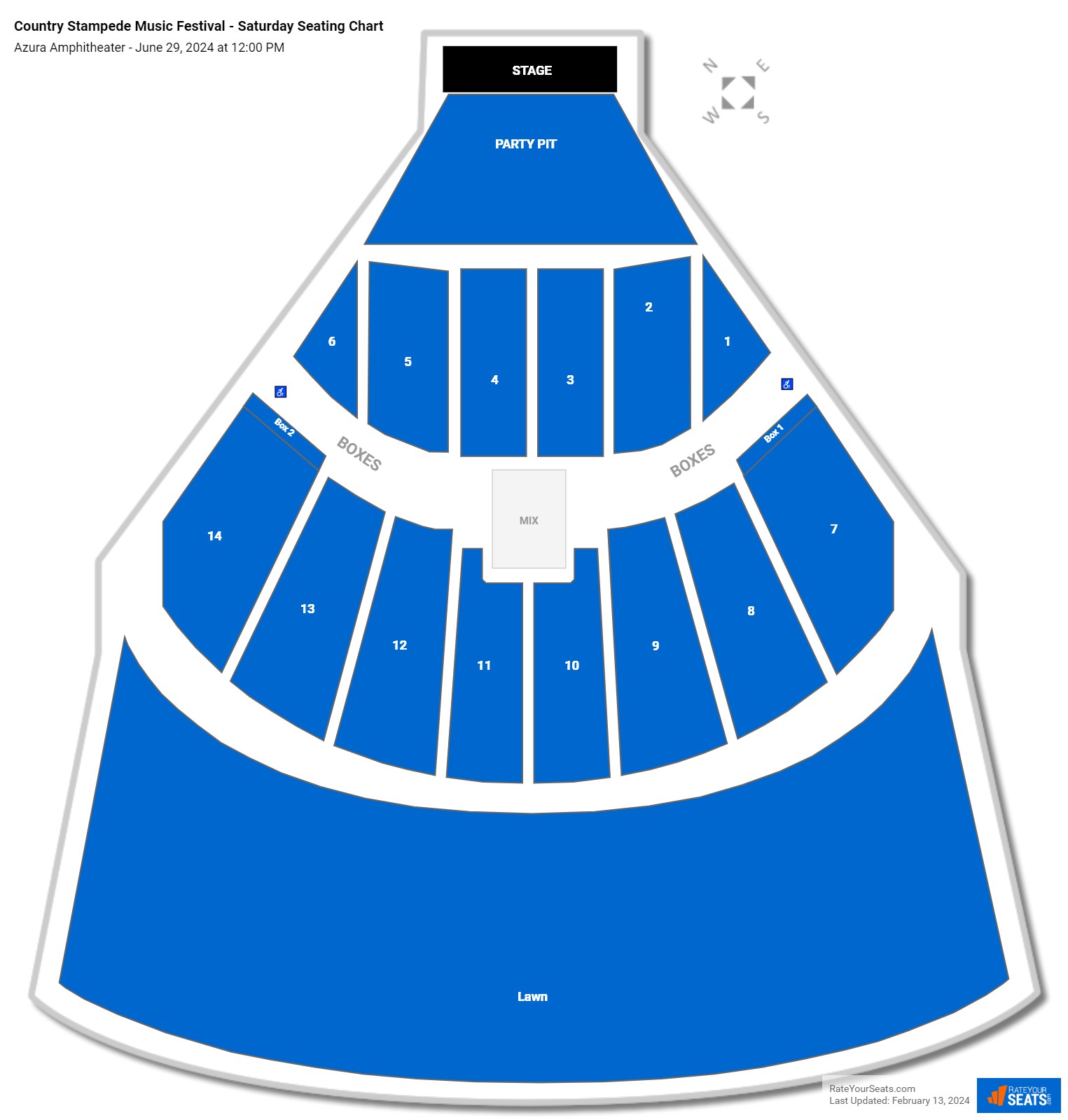 Azura Amphitheater Seating Chart