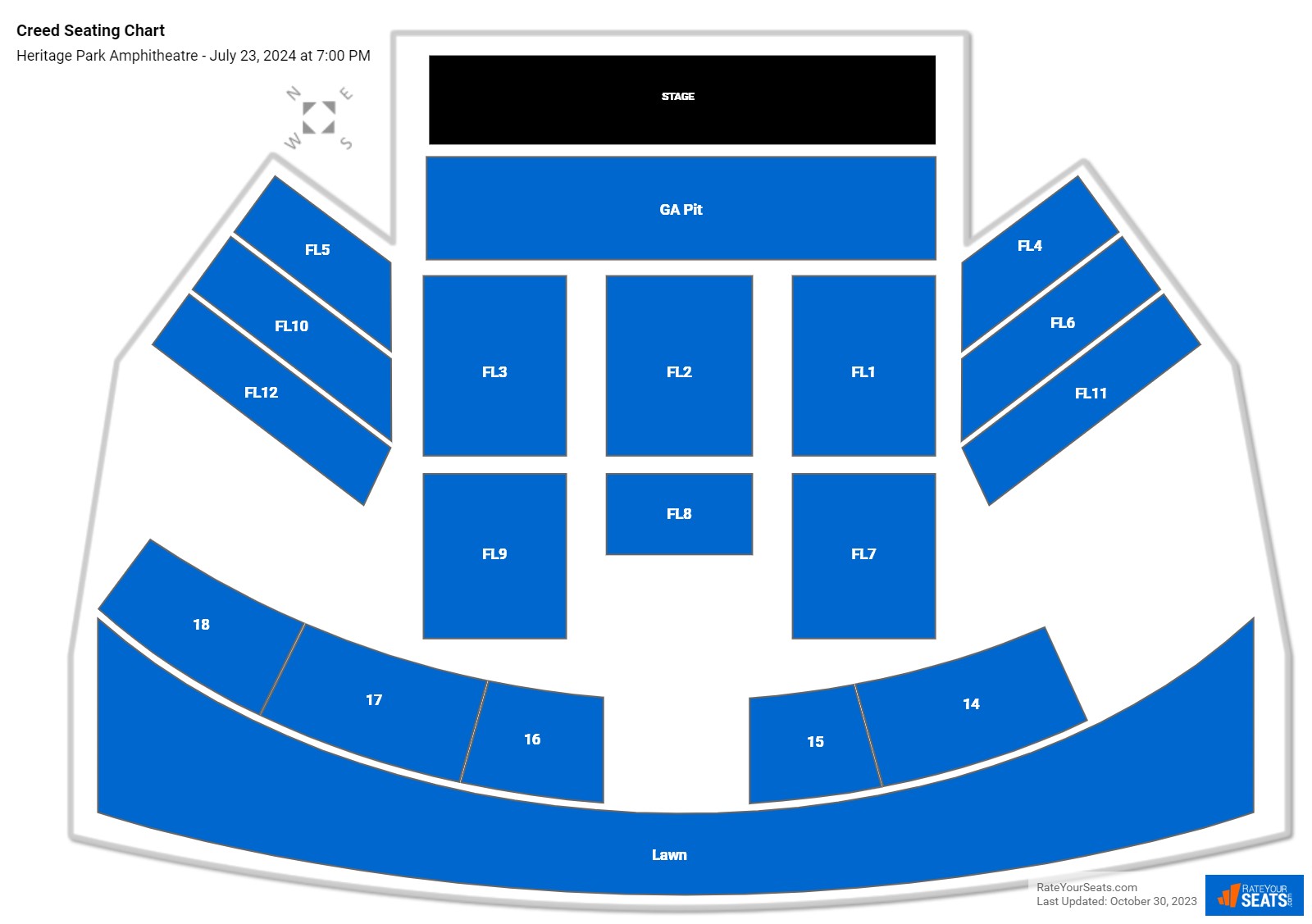 Heritage Park Amphitheatre Seating Chart