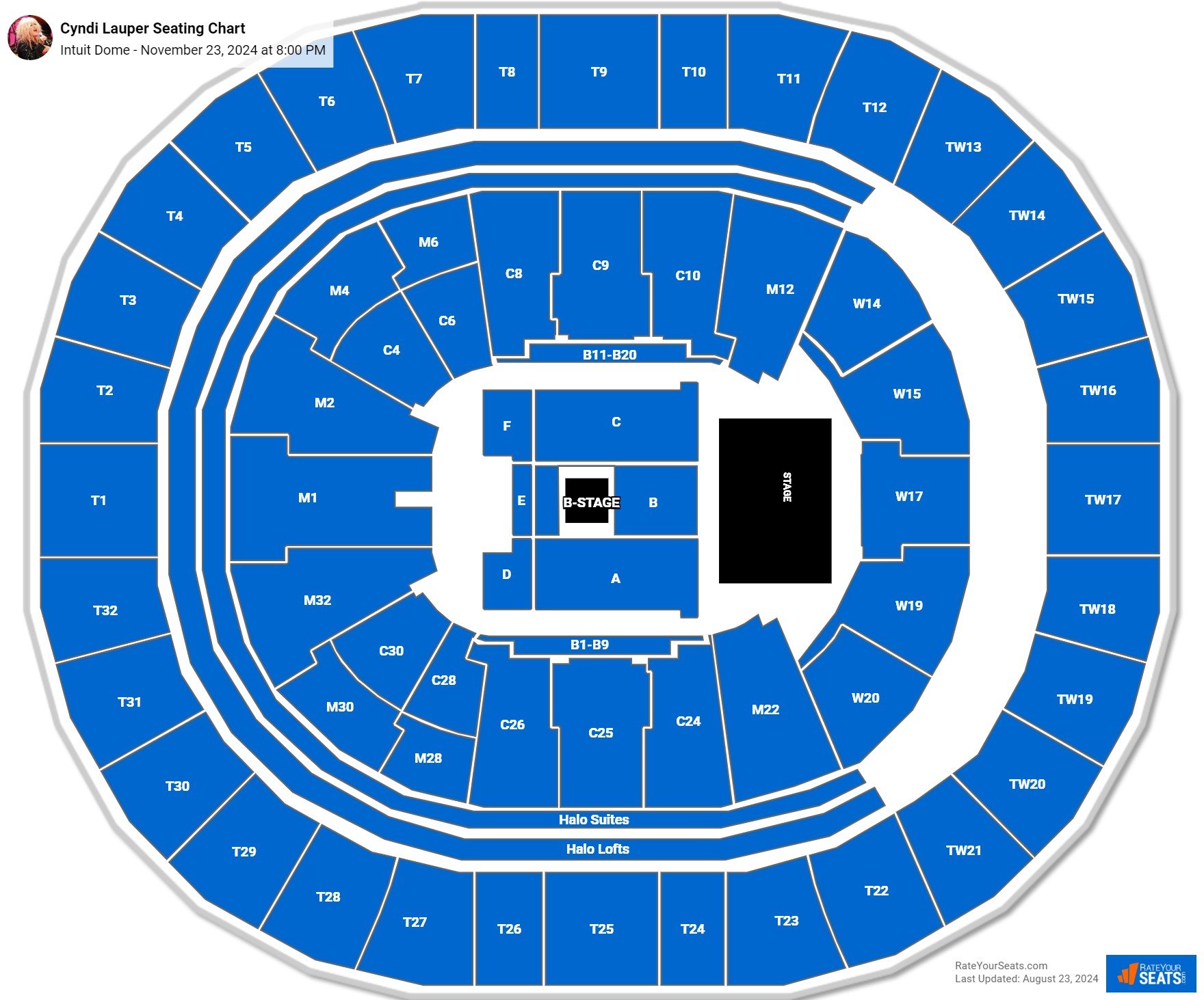 Intuit Dome Concert Seating Chart