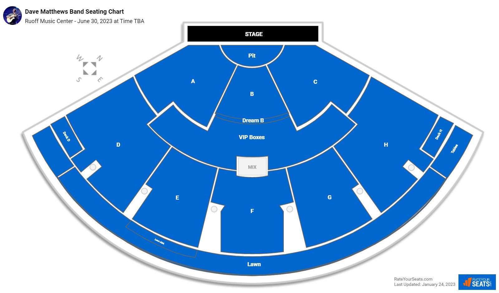 Ruoff Music Center Seating Chart