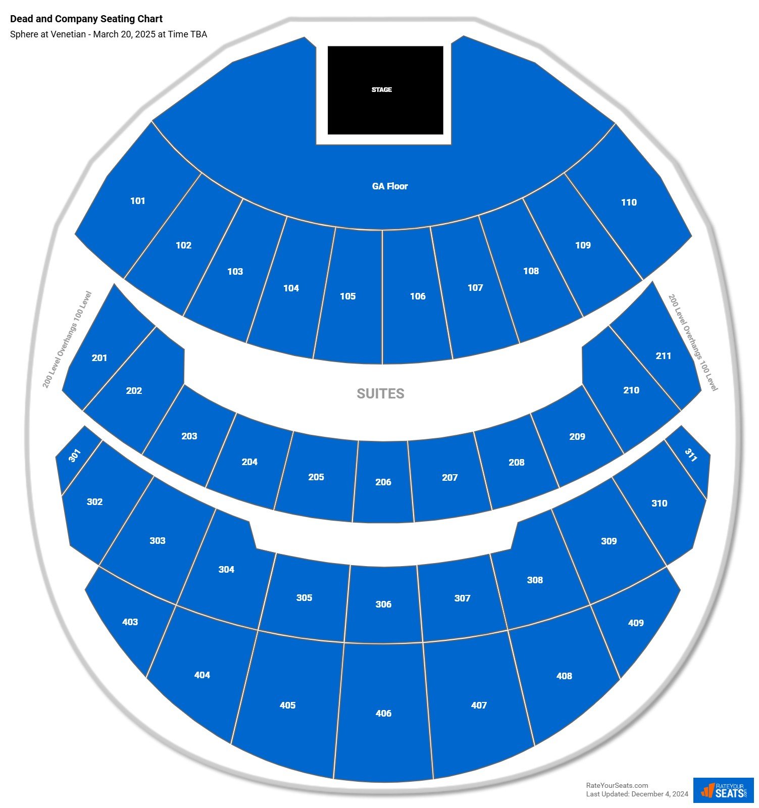 Sphere at Venetian Seating Chart - RateYourSeats.com