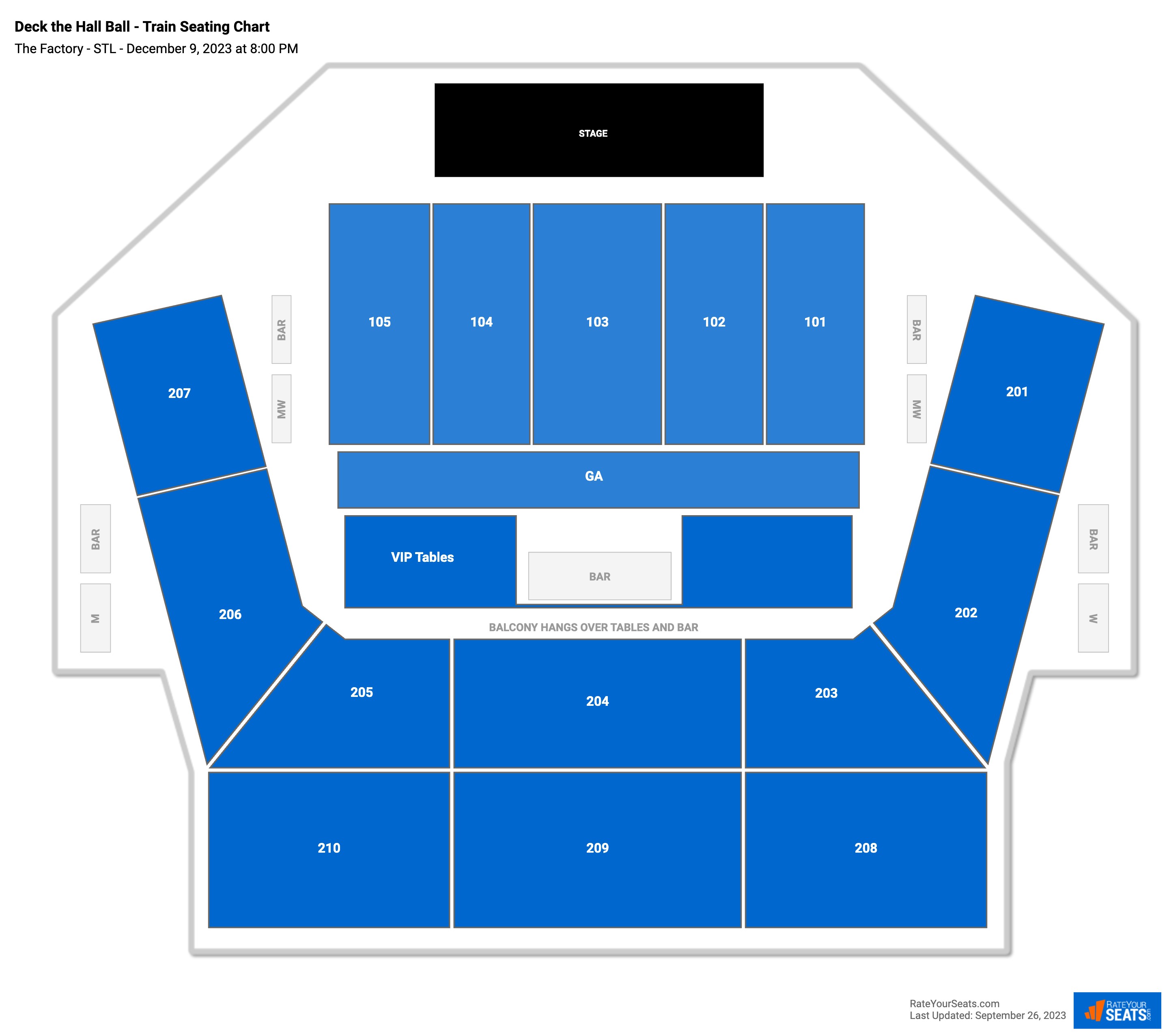 The Factory - STL Seating Chart - RateYourSeats.com