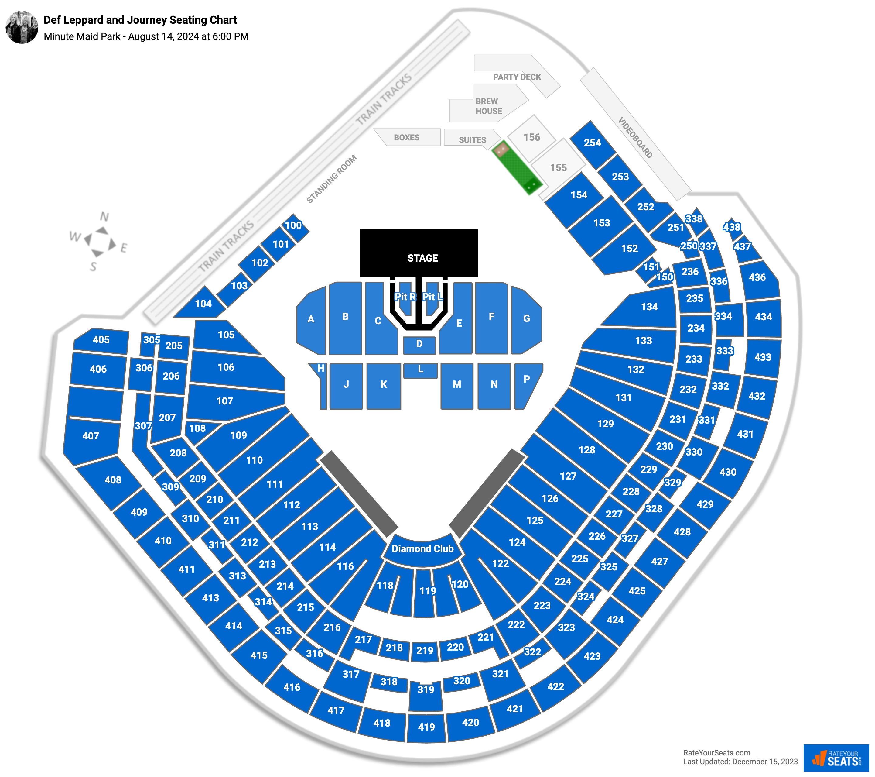 Minute Maid Park Concert Seating Chart