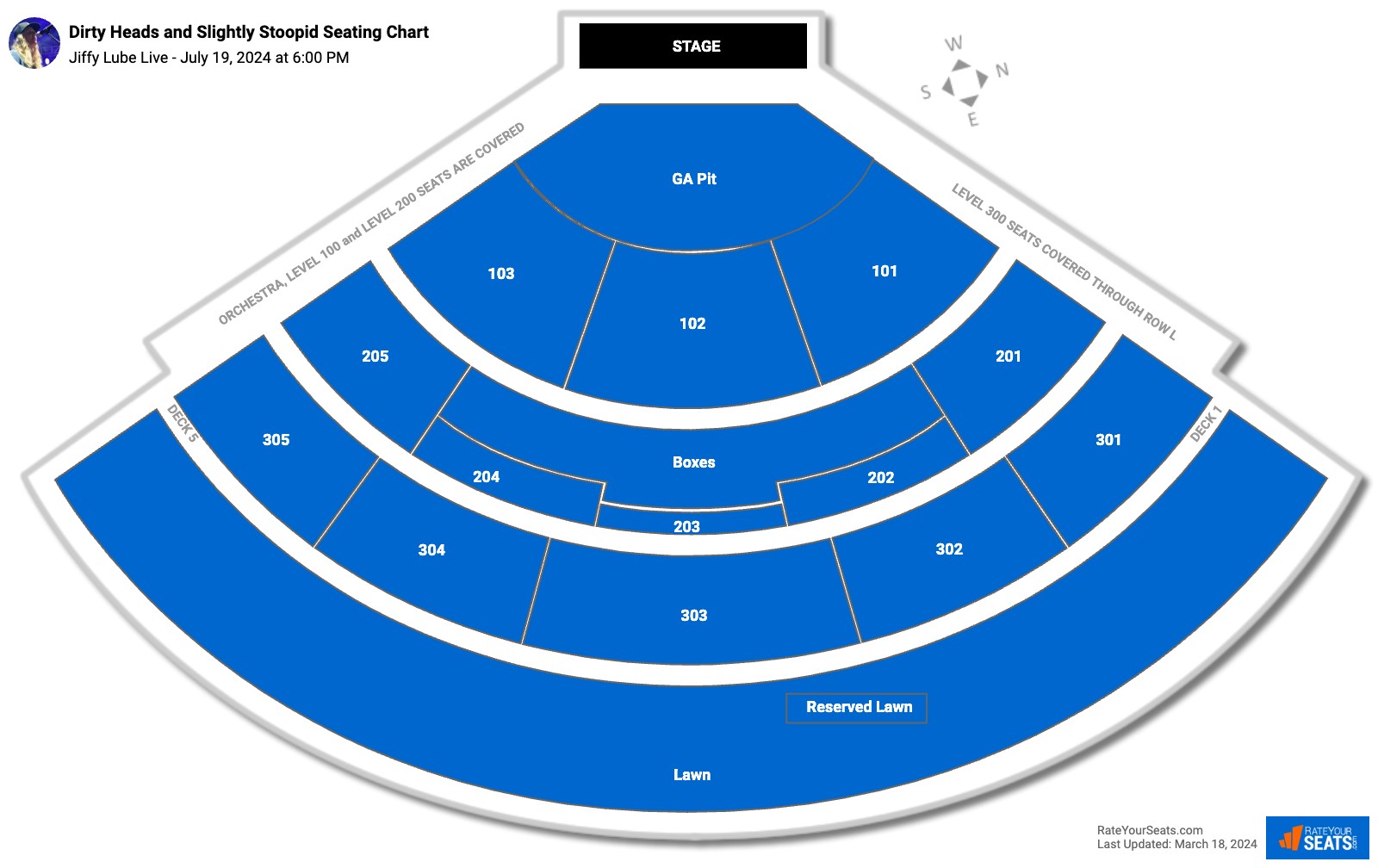 Jiffy Lube Live Seating Chart - RateYourSeats.com