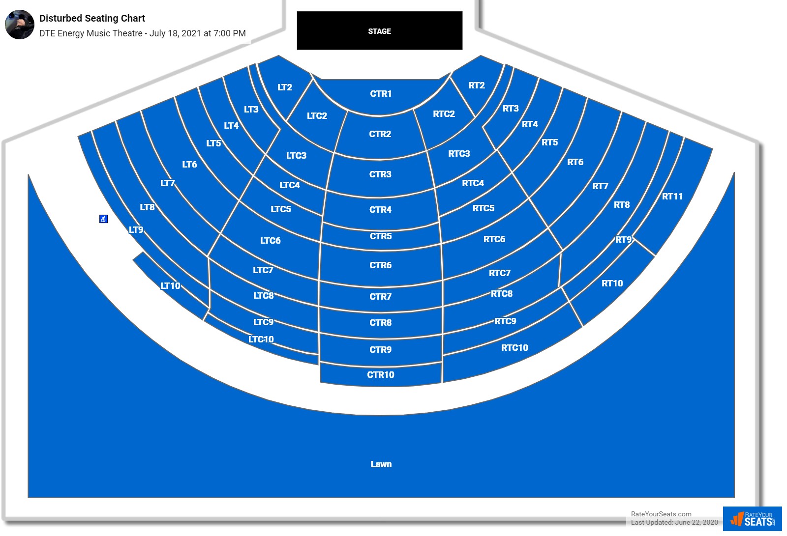 DTE Energy Music Theatre Seating Chart RateYourSeats