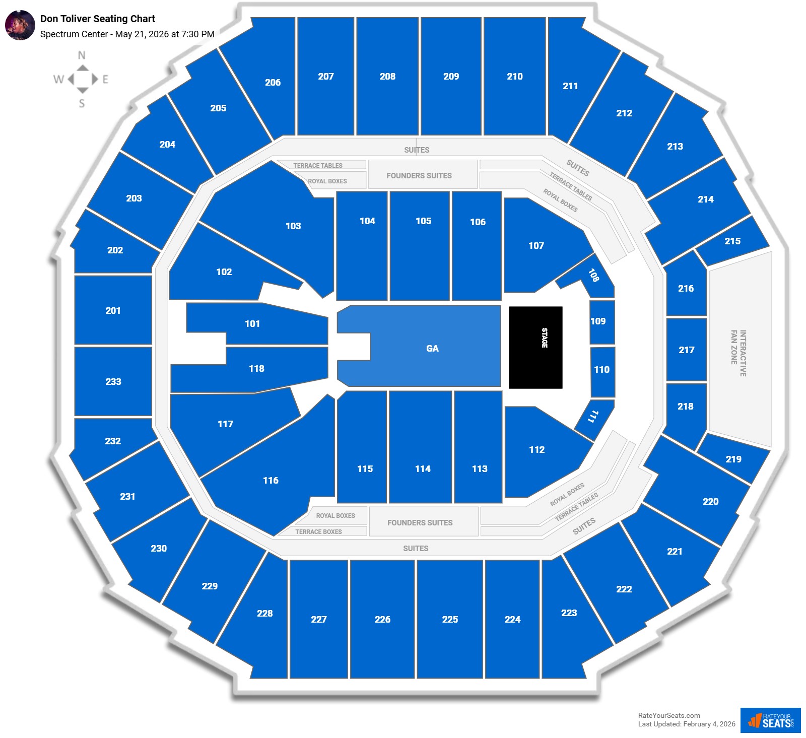 Don Toliver seating chart Spectrum Center
