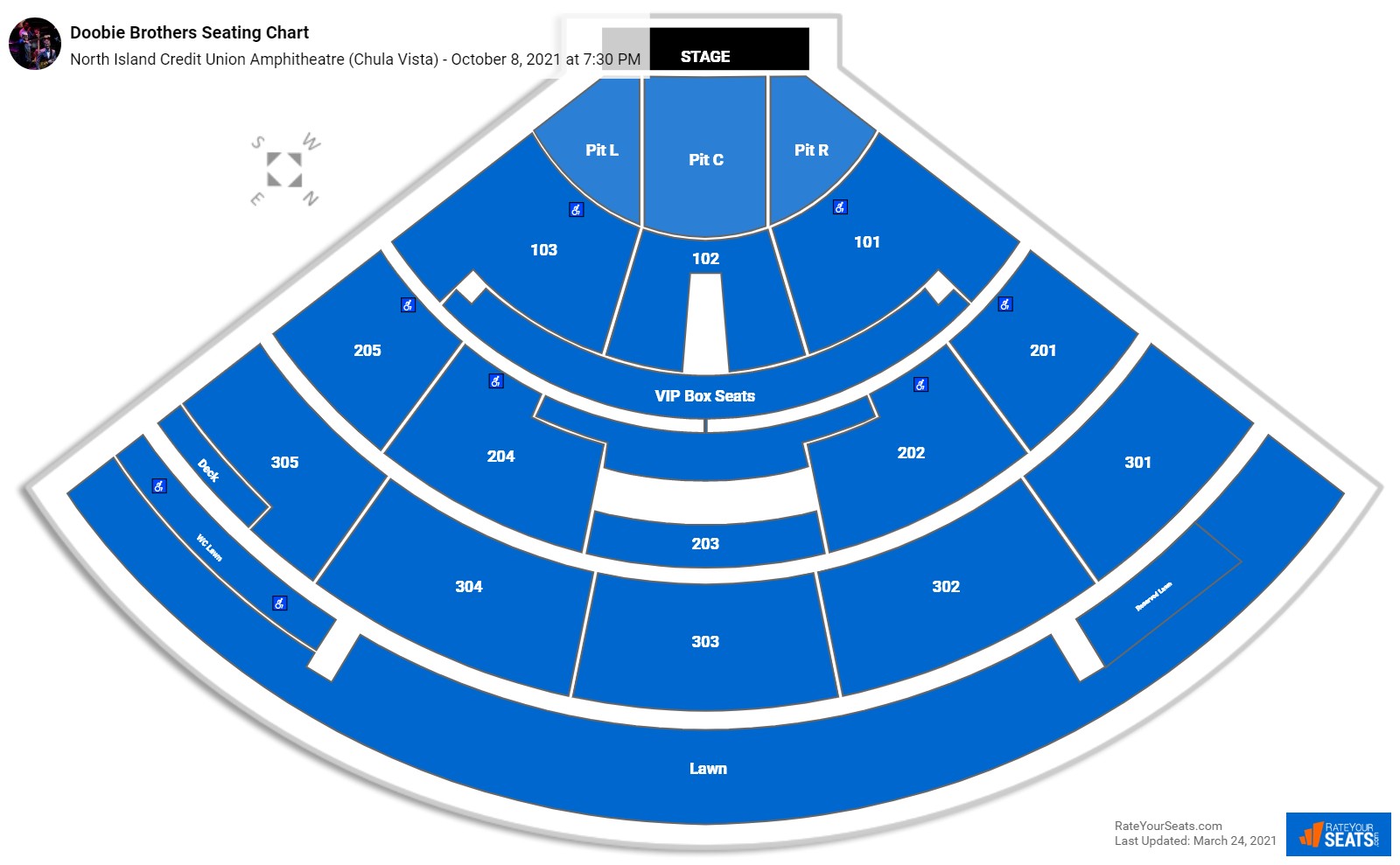 North Island Credit Union Amphitheatre Seating Chart - RateYourSeats.com