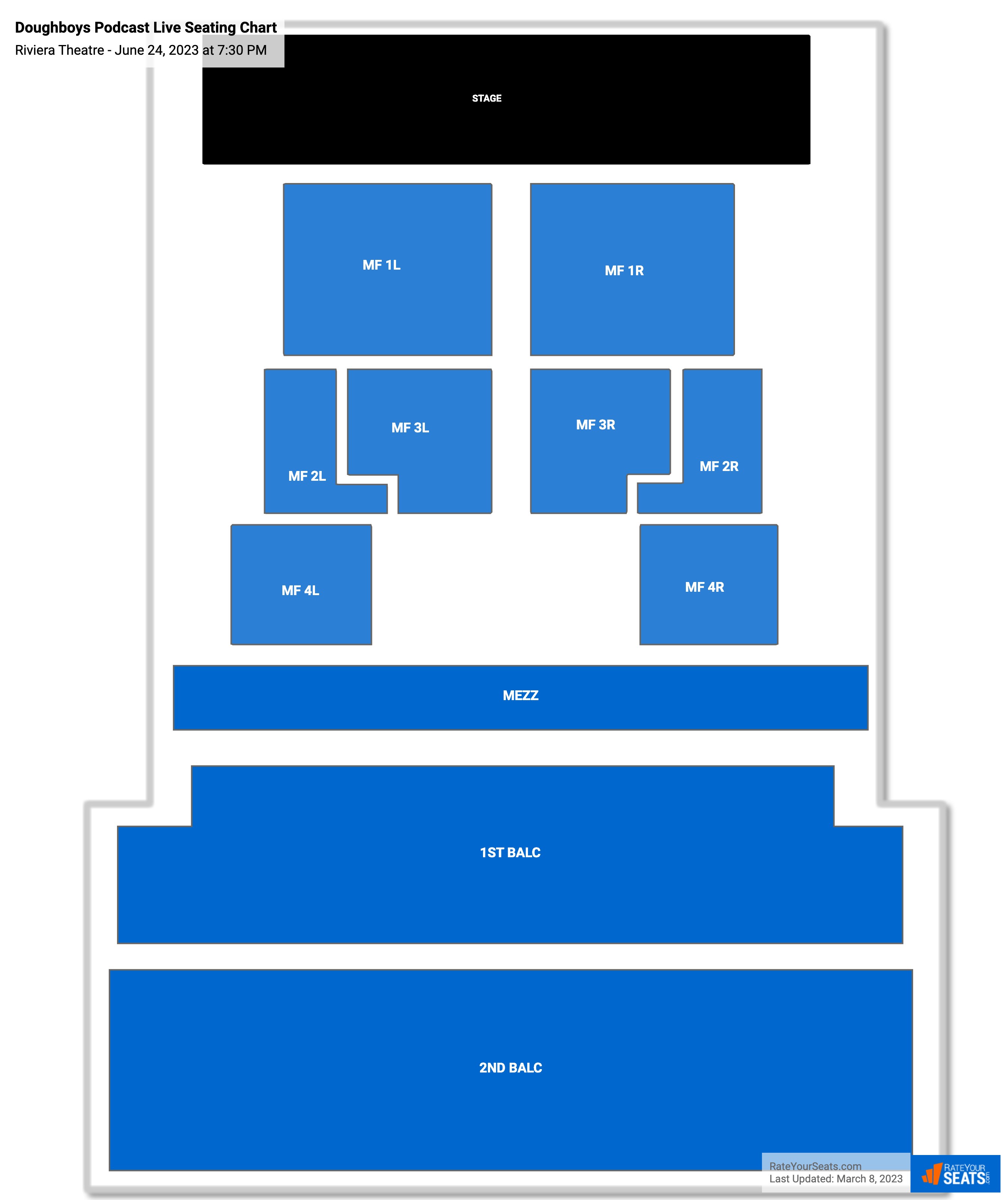 Riviera Theatre Seating Chart