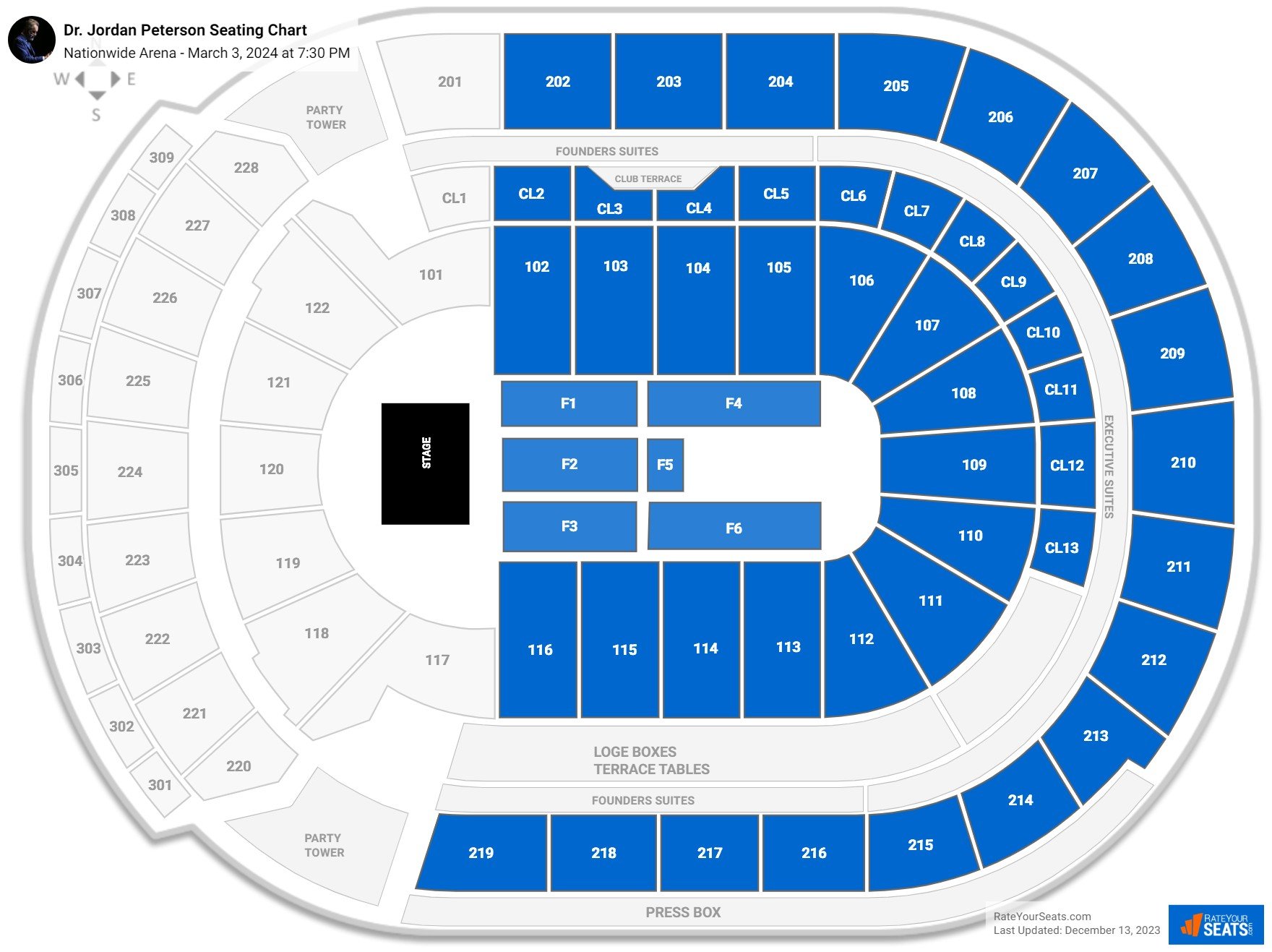 Nationwide Arena Concert Seating Chart - RateYourSeats.com