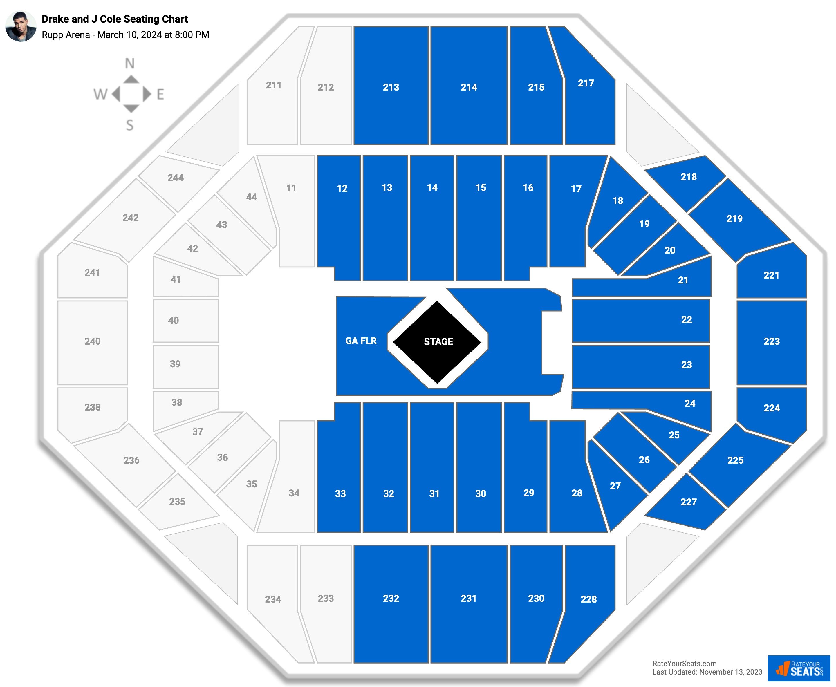 Rupp Arena Concert Seating Chart