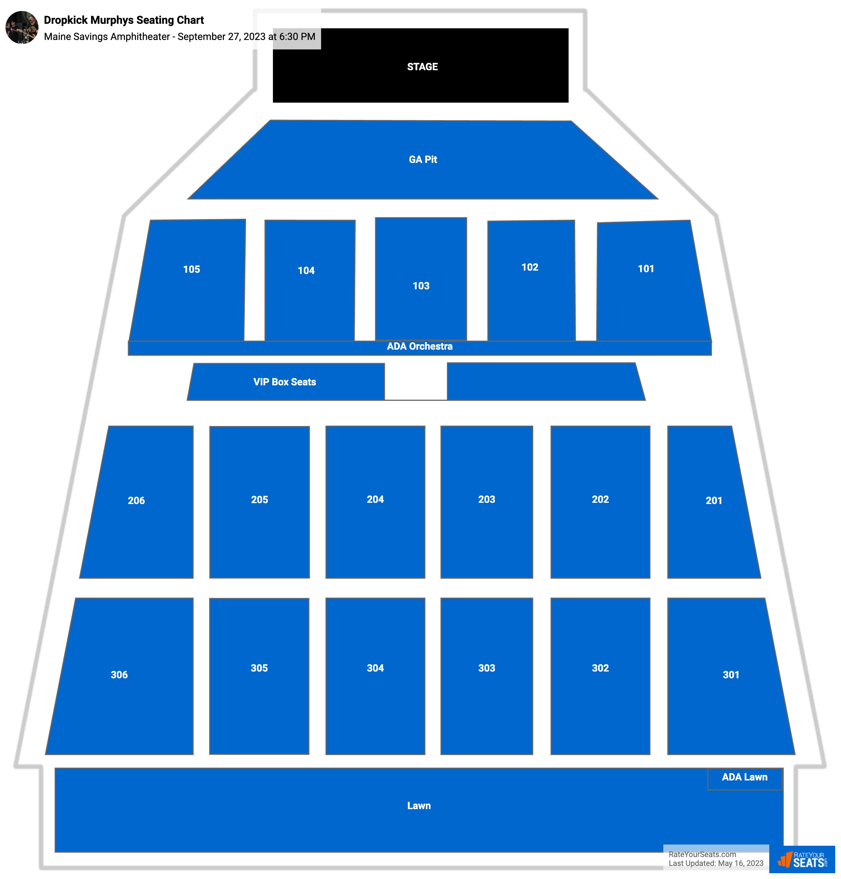 Maine Savings Amphitheater Seating Chart