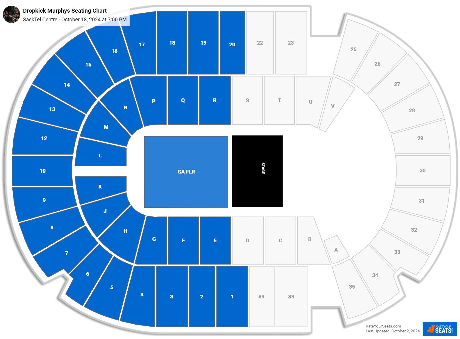 SaskTel Centre Seating Chart - RateYourSeats.com