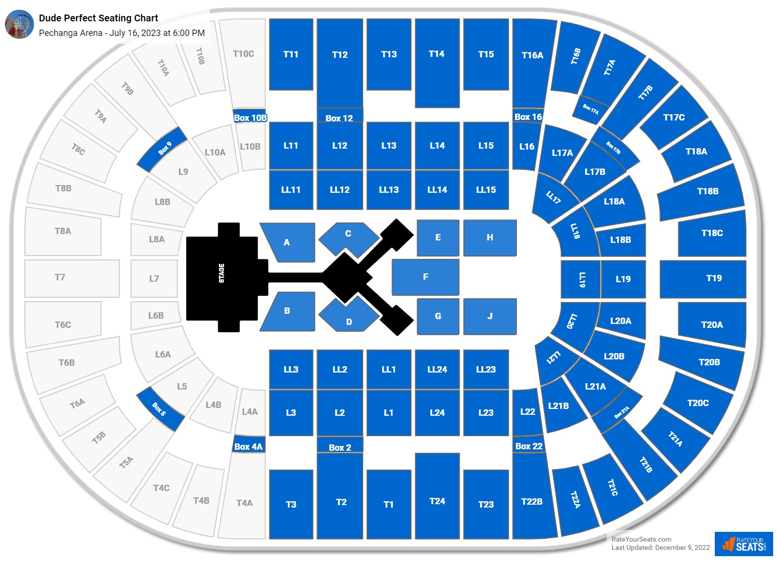 Pechanga Arena Seating Chart - RateYourSeats.com