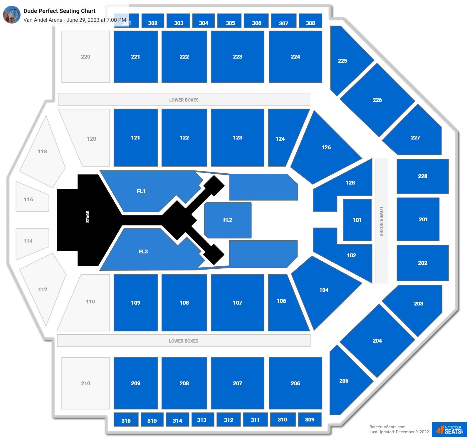 Stockton Arena Seating Chart Wwe