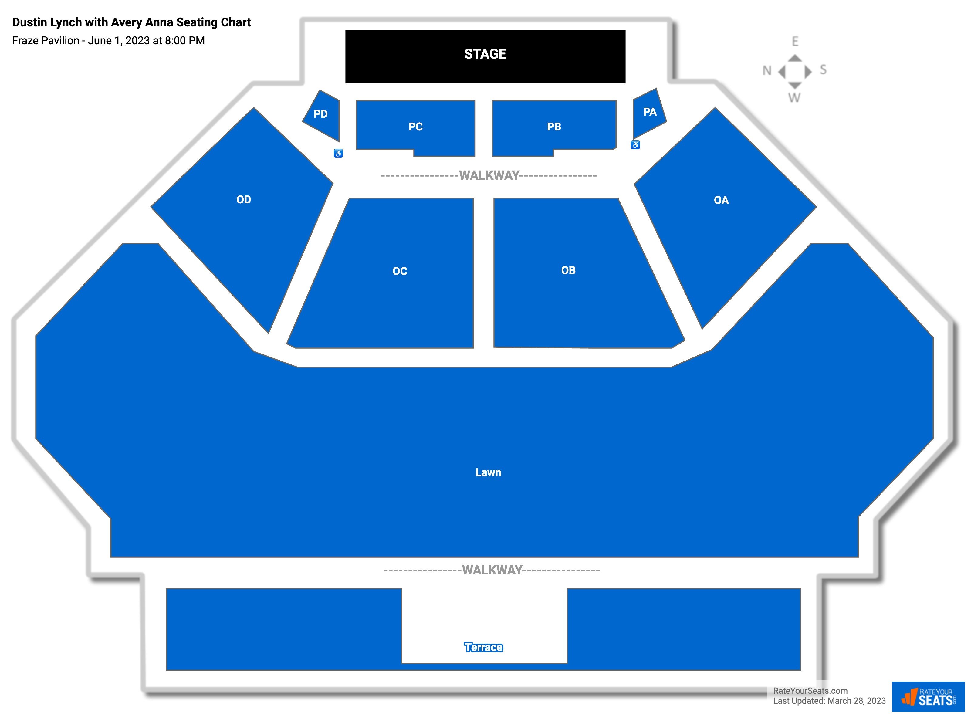 Fraze Pavilion Seating Chart 5849