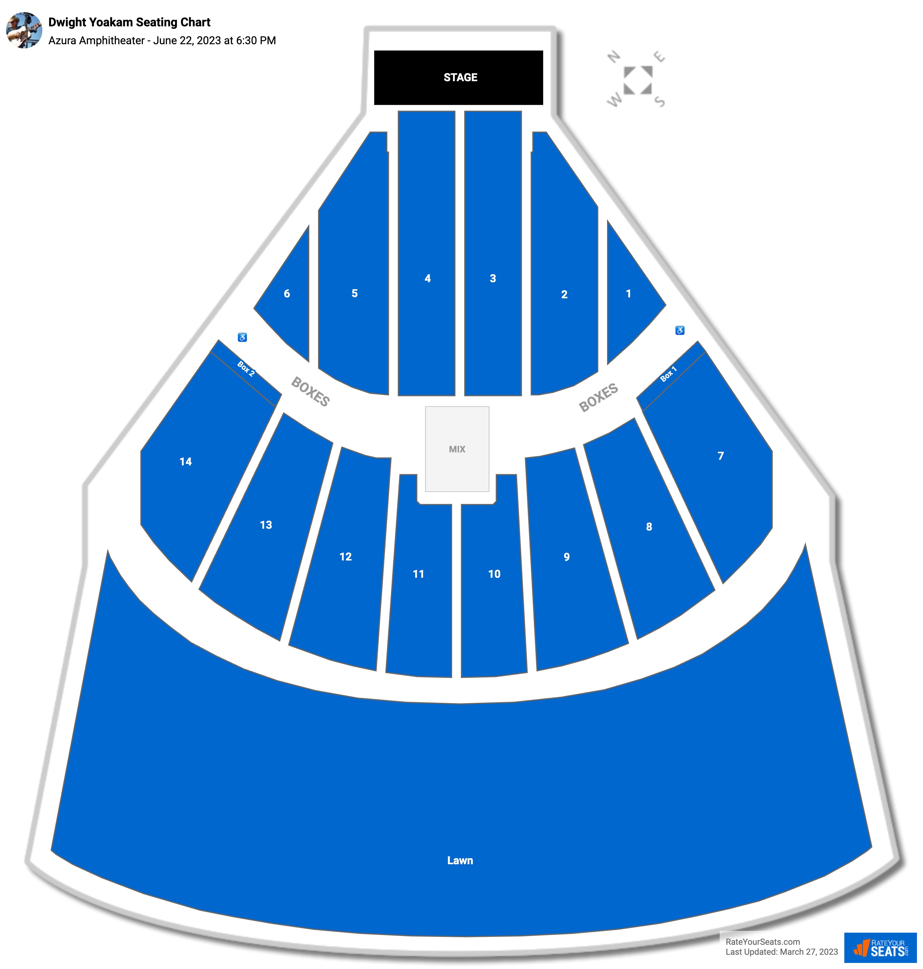 Azura Amphitheater Seating Chart