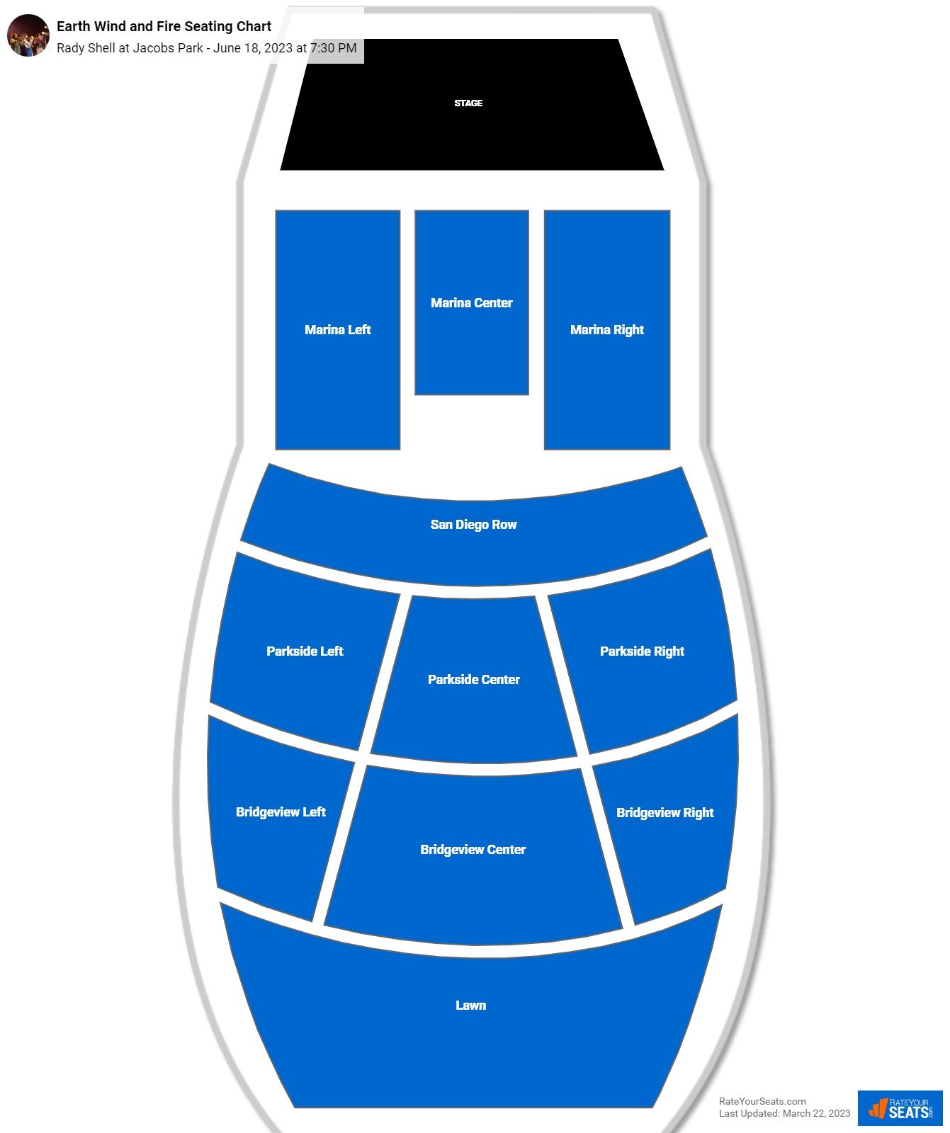 Rady Shell at Jacobs Park Seating Chart - RateYourSeats.com