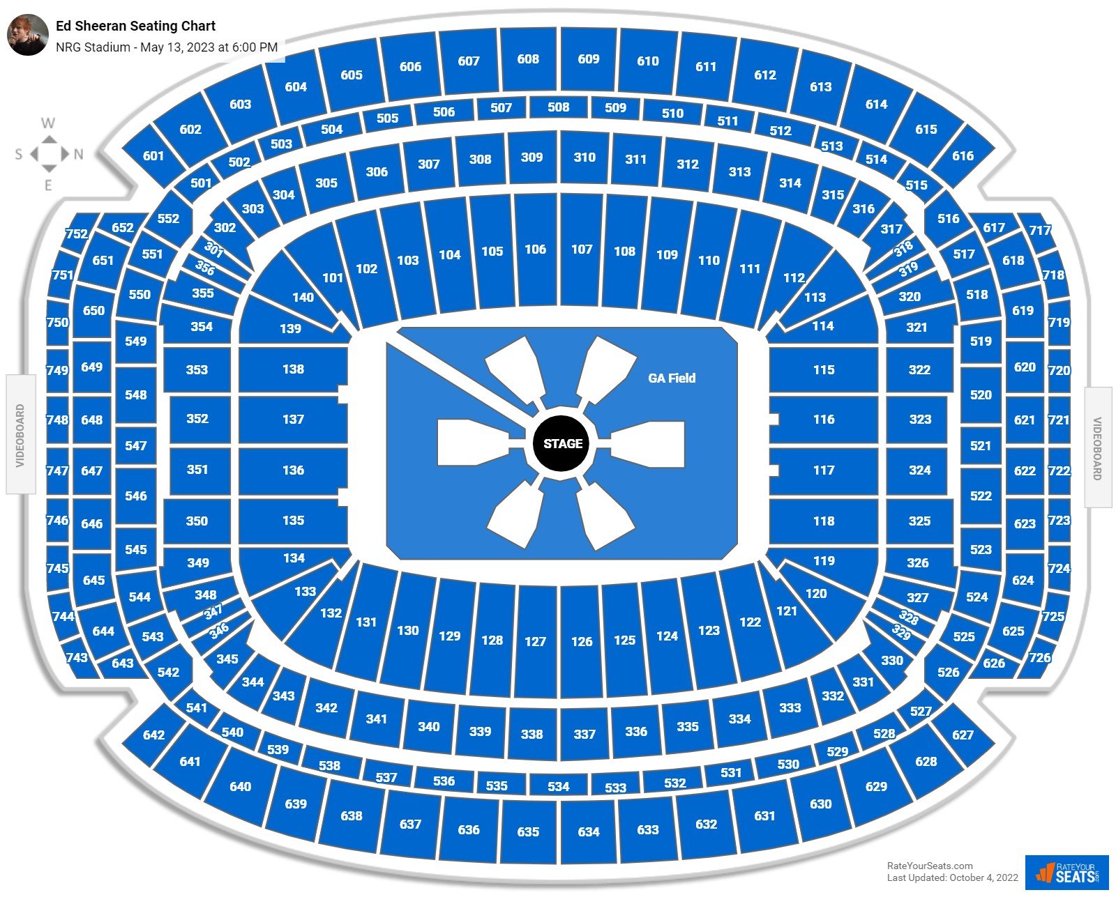 NRG Stadium Concert Seating Chart