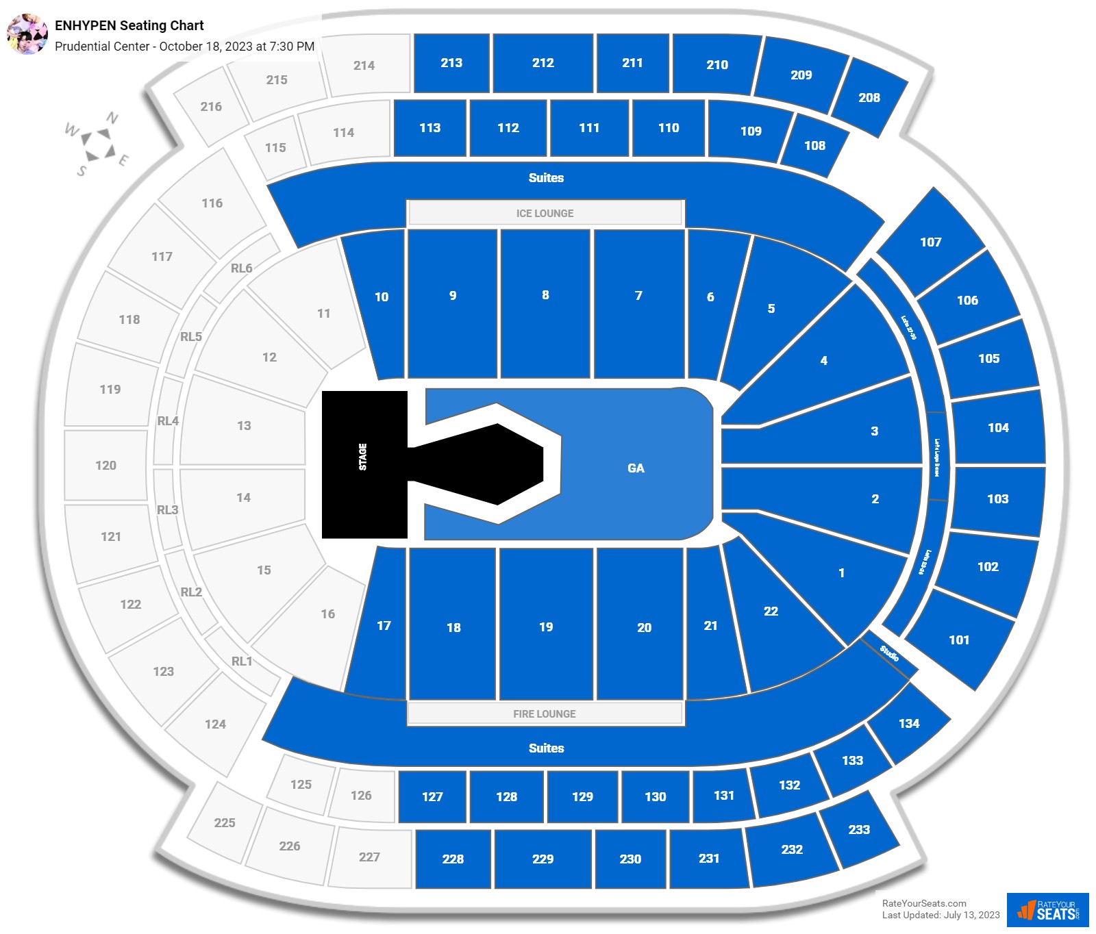 Prudential Center Concert Seating Chart