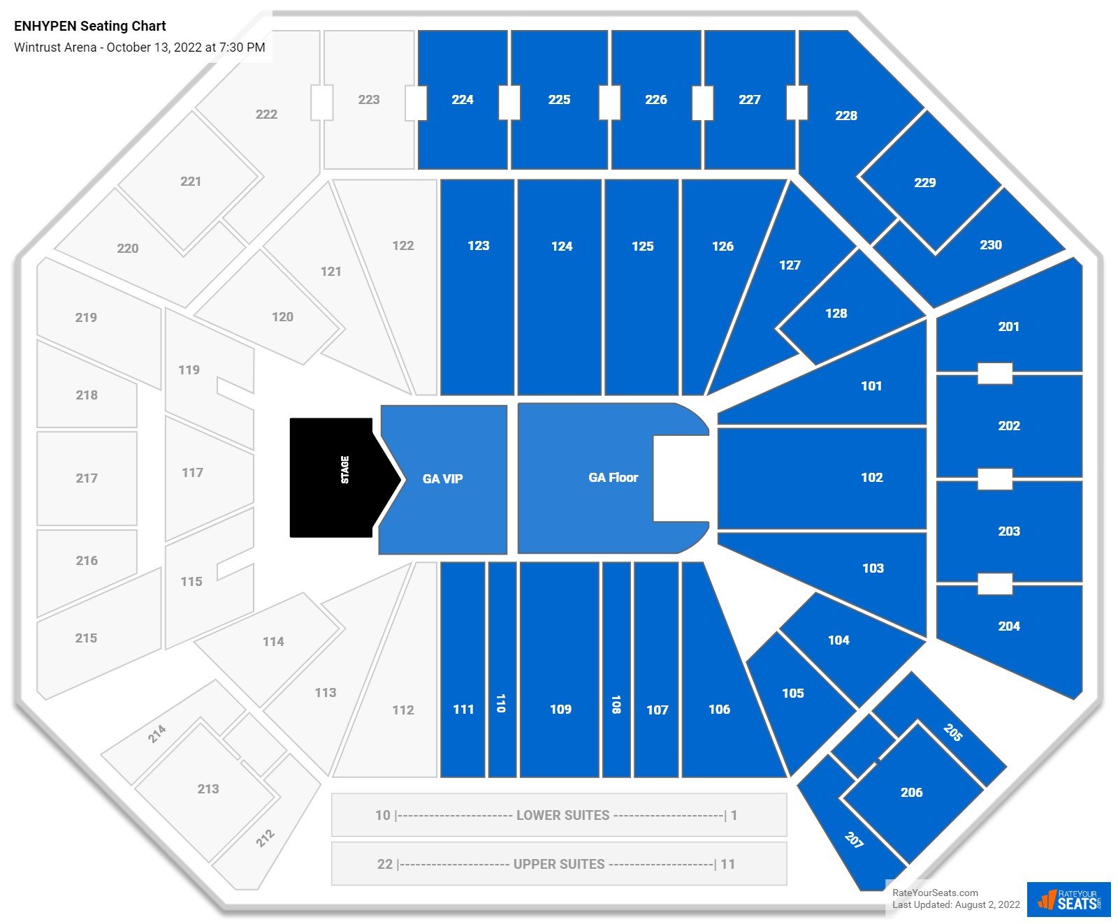 Wintrust Arena Concert Seating Chart - RateYourSeats.com