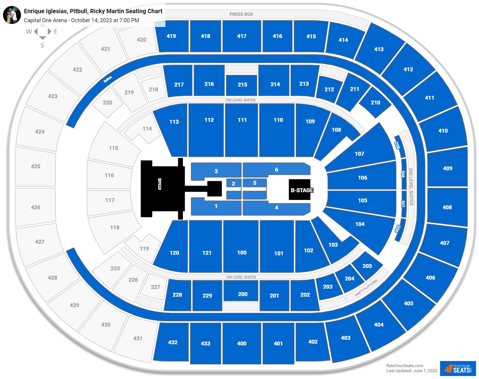 Capital One Arena Concert Seating Chart - RateYourSeats.com