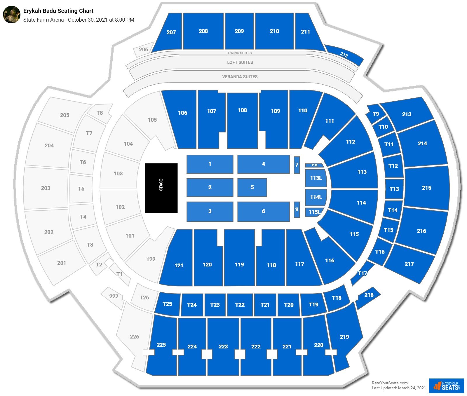 State Farm Arena Seating Charts for Concerts