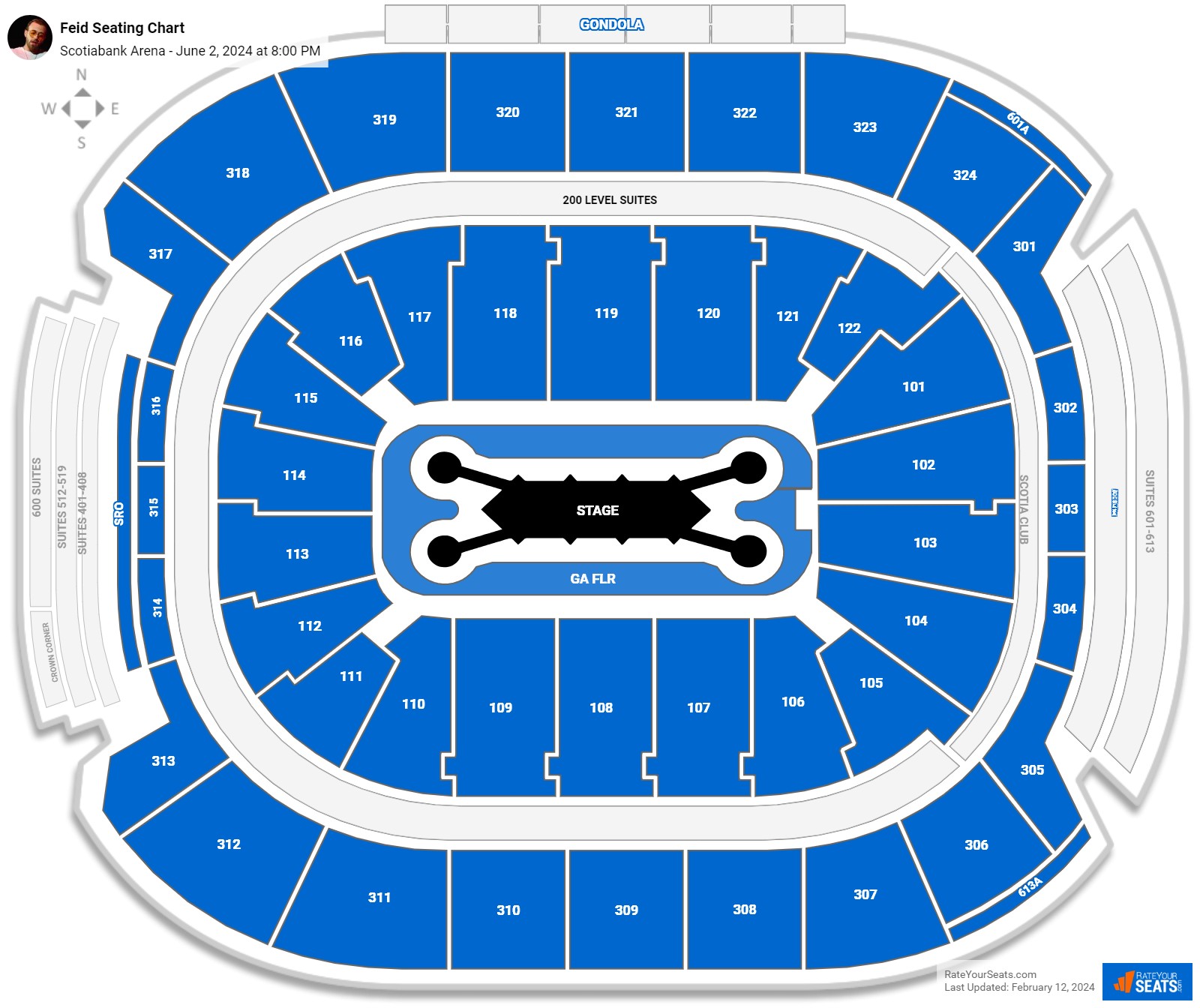 Scotiabank Arena Concert Seating Chart