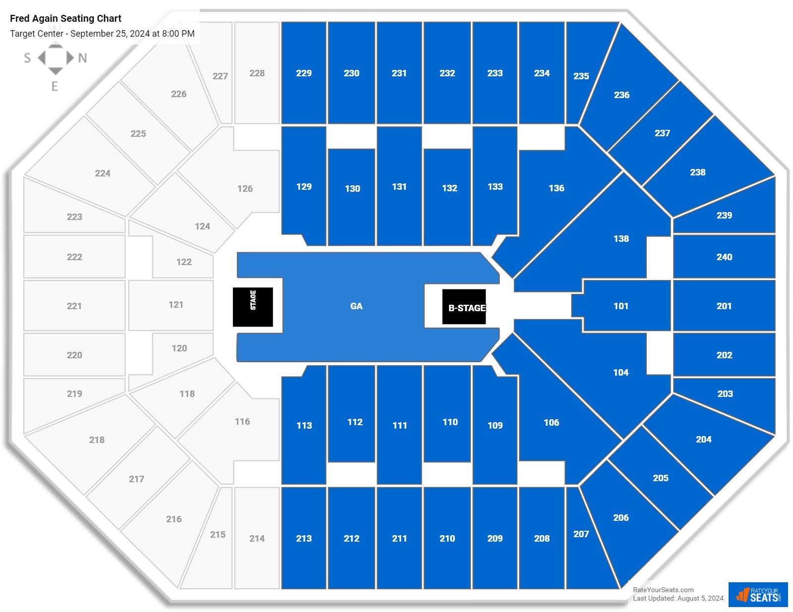 Target Center Concert Seating Chart - RateYourSeats.com