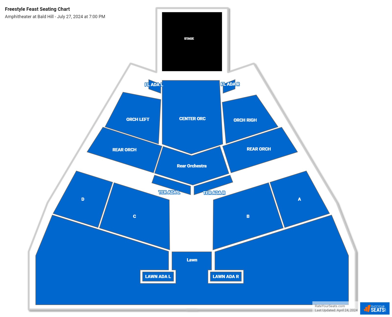 Amphitheater at Bald Hill Seating Chart