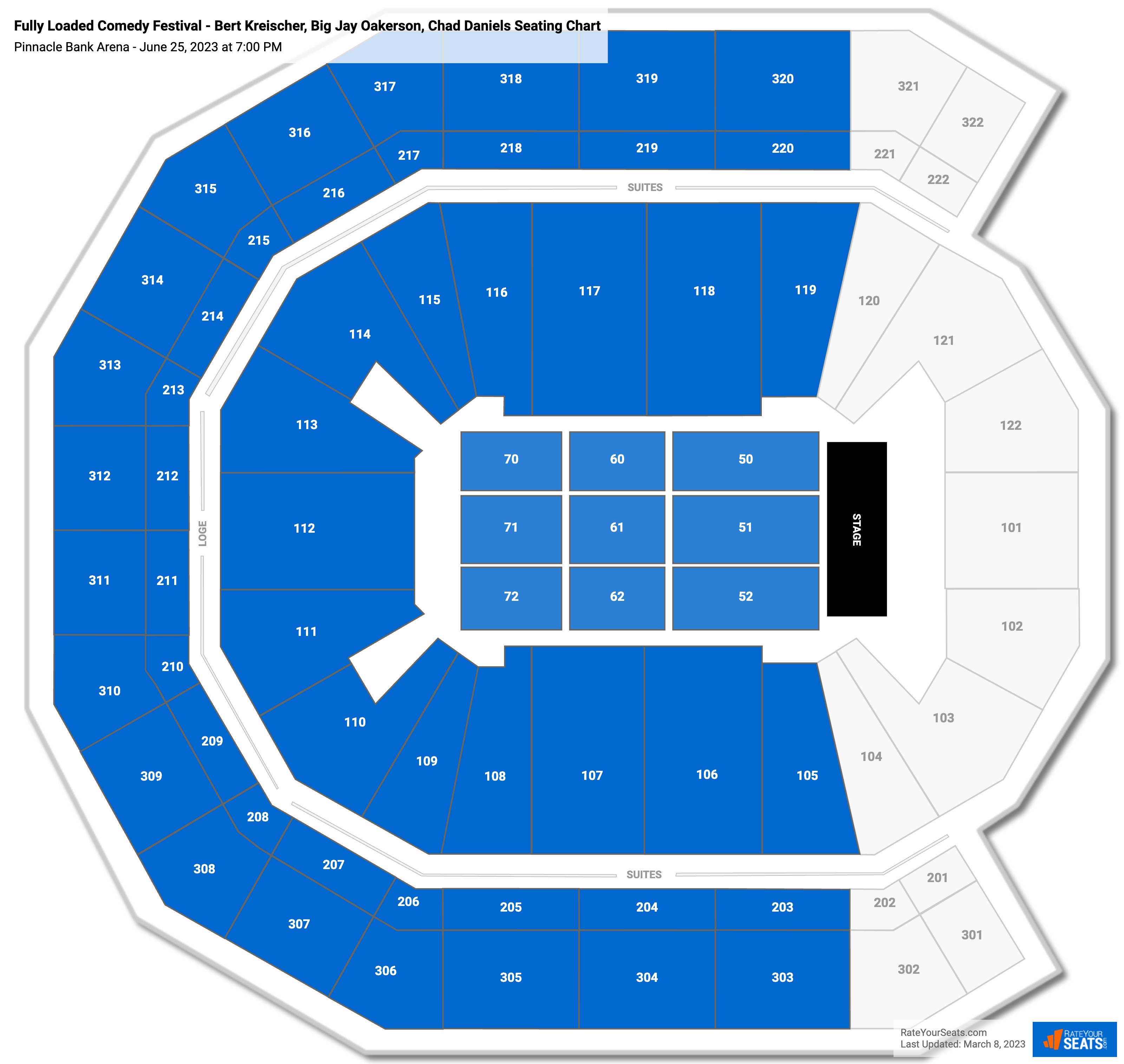 Pinnacle Bank Arena Concert Seating Chart - RateYourSeats.com