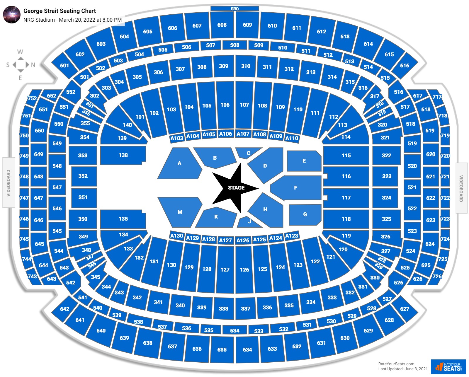 NRG Stadium Concert Seating Chart