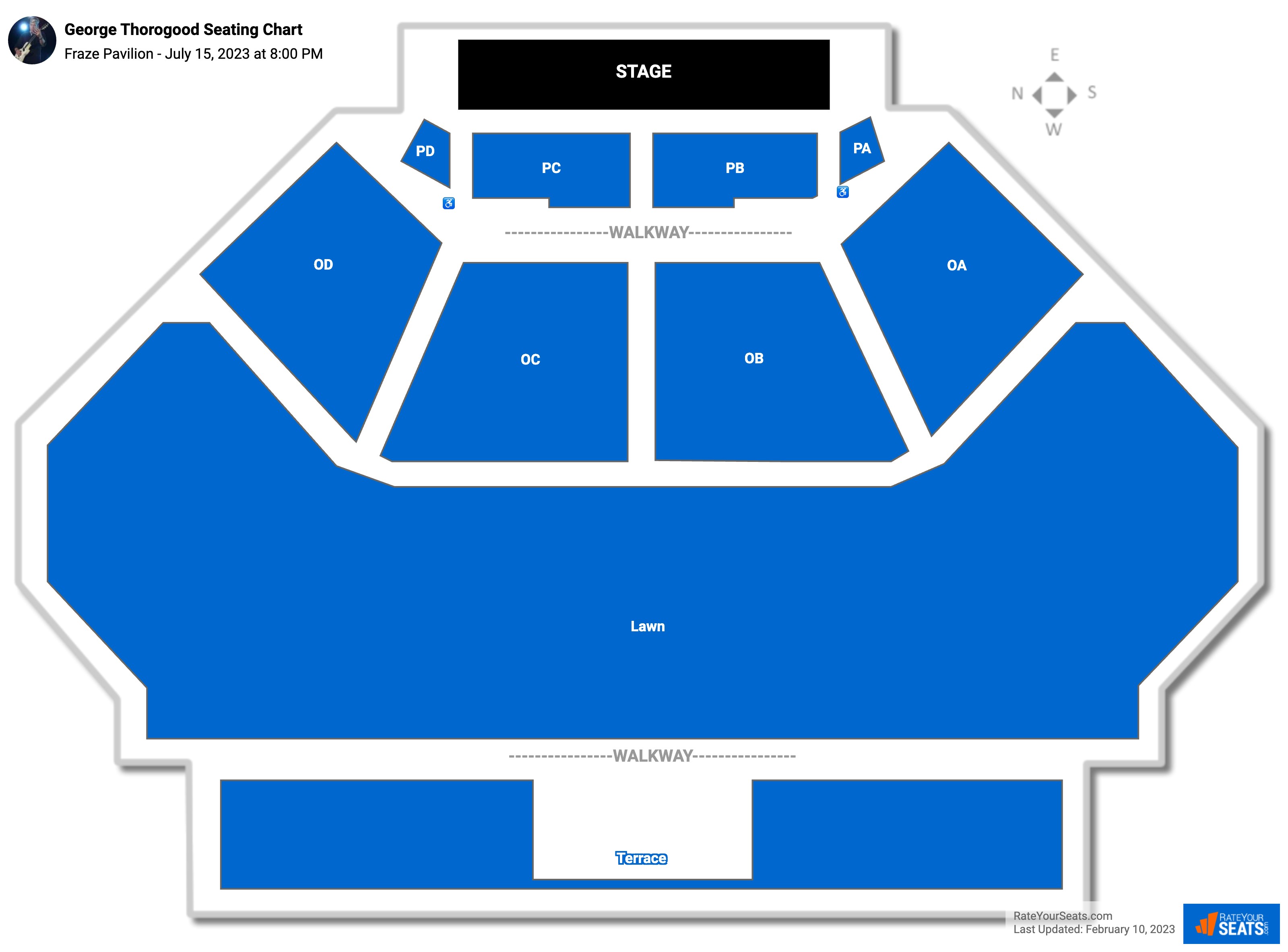 Fraze Pavilion Seating Chart