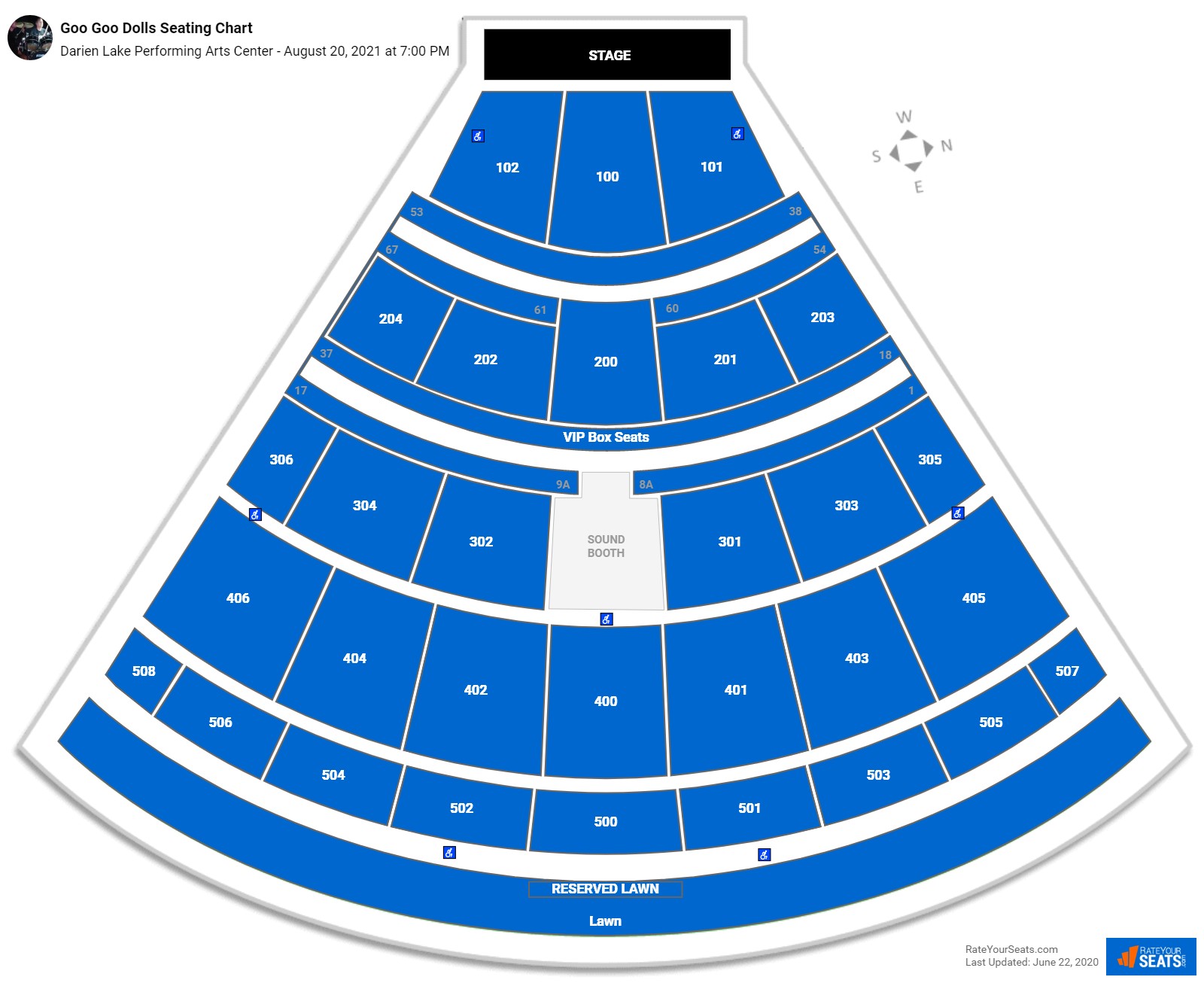 Darien Lake Performing Arts Center Seating Chart - RateYourSeats.com