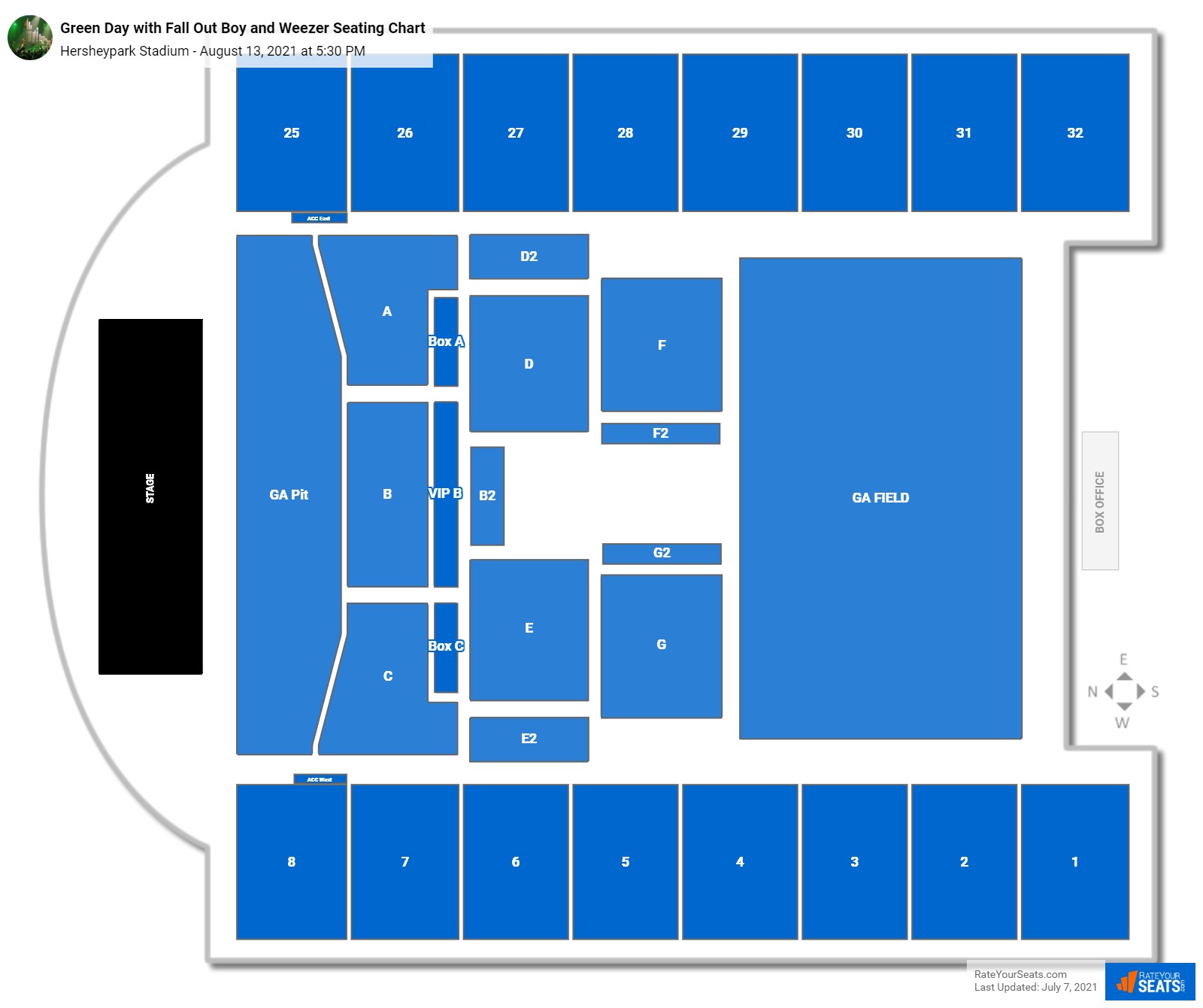 Hersheypark Stadium Seating Chart