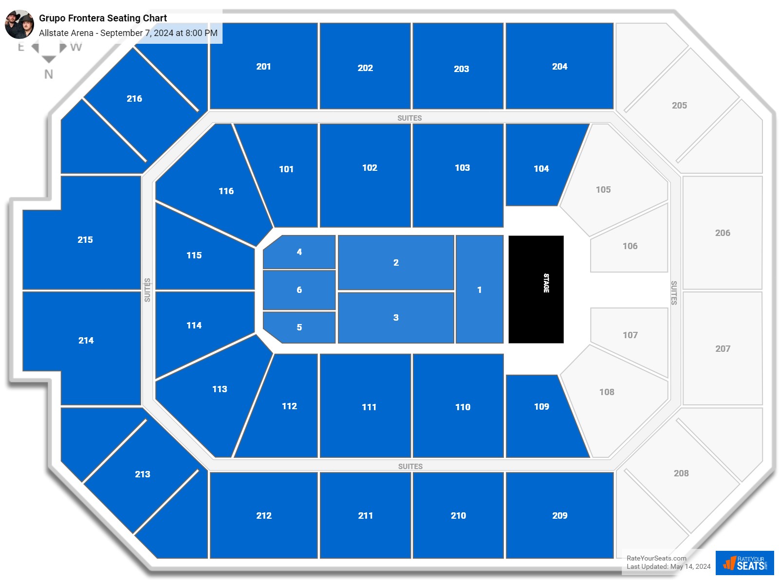 Allstate Arena Concert Seating Chart - RateYourSeats.com