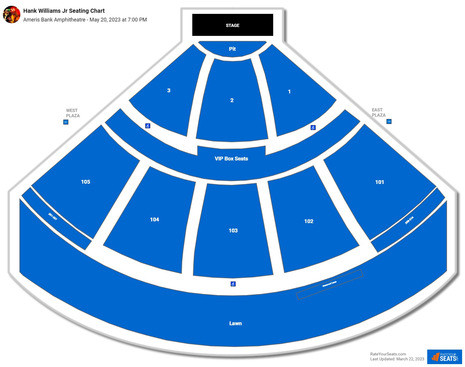 Ameris Bank Amphitheatre Seating Chart