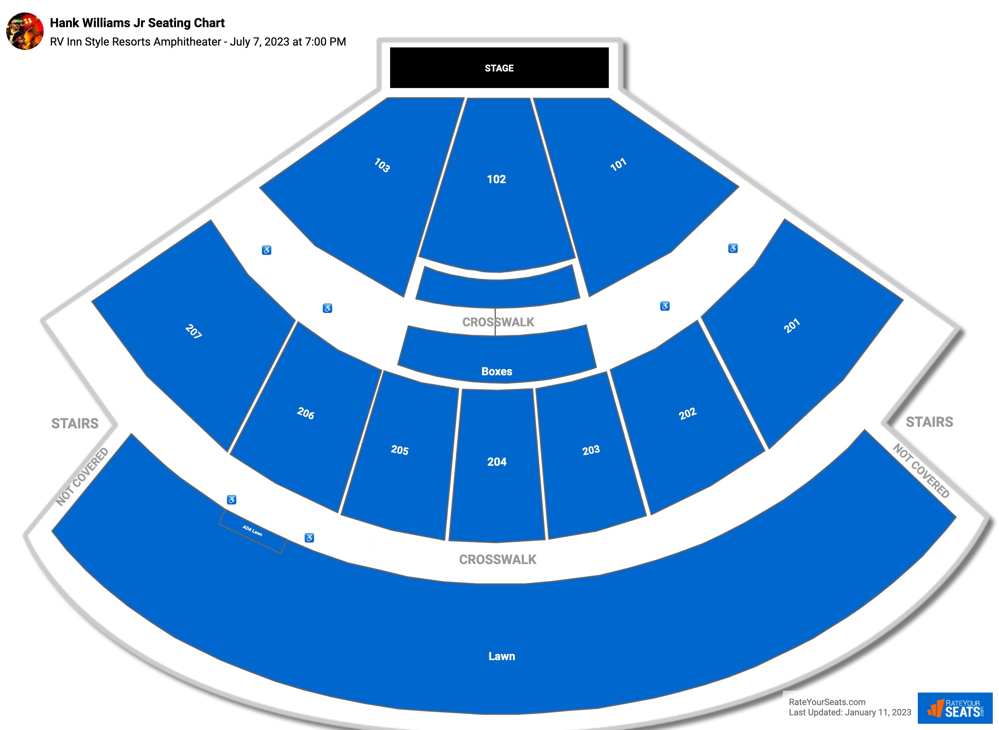 RV Inn Style Resorts Amphitheater Seating Chart