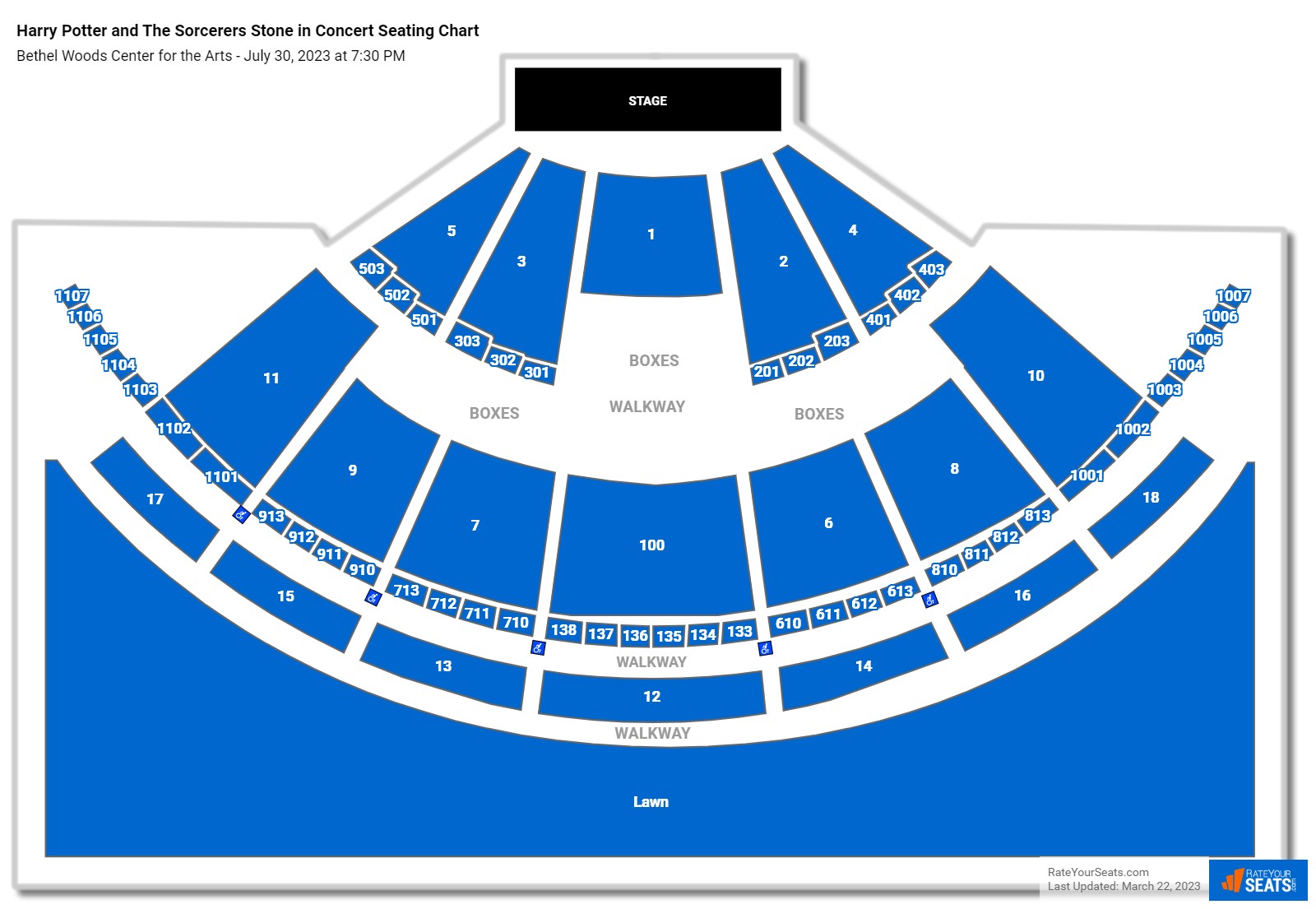 Bethel Woods Center for the Arts Seating Chart - RateYourSeats.com