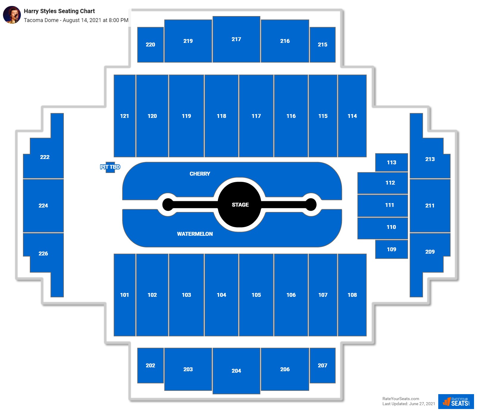 Tacoma Dome Seating Chart - RateYourSeats.com