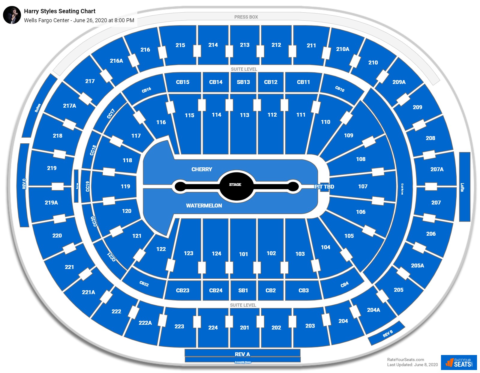 Wells Fargo Center Seating Charts for Concerts ...