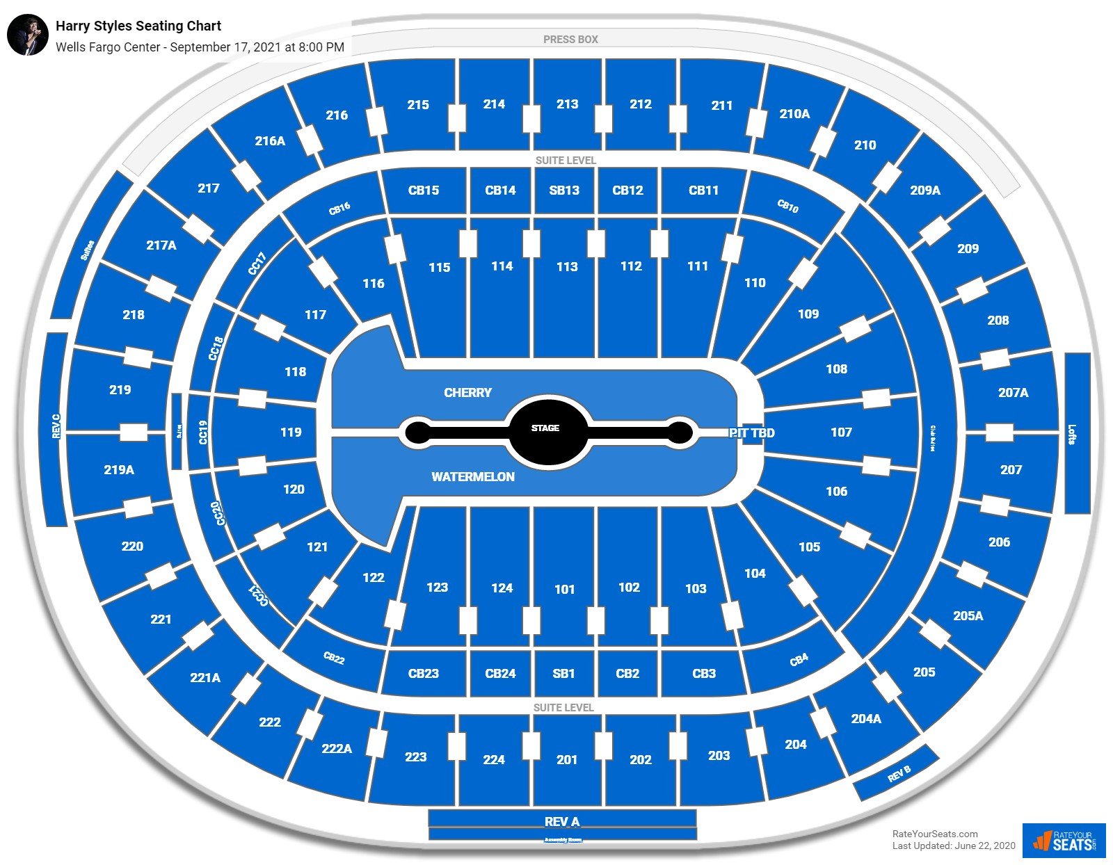 Wells Fargo Center Seating Charts For Concerts - RateYourSeats.com