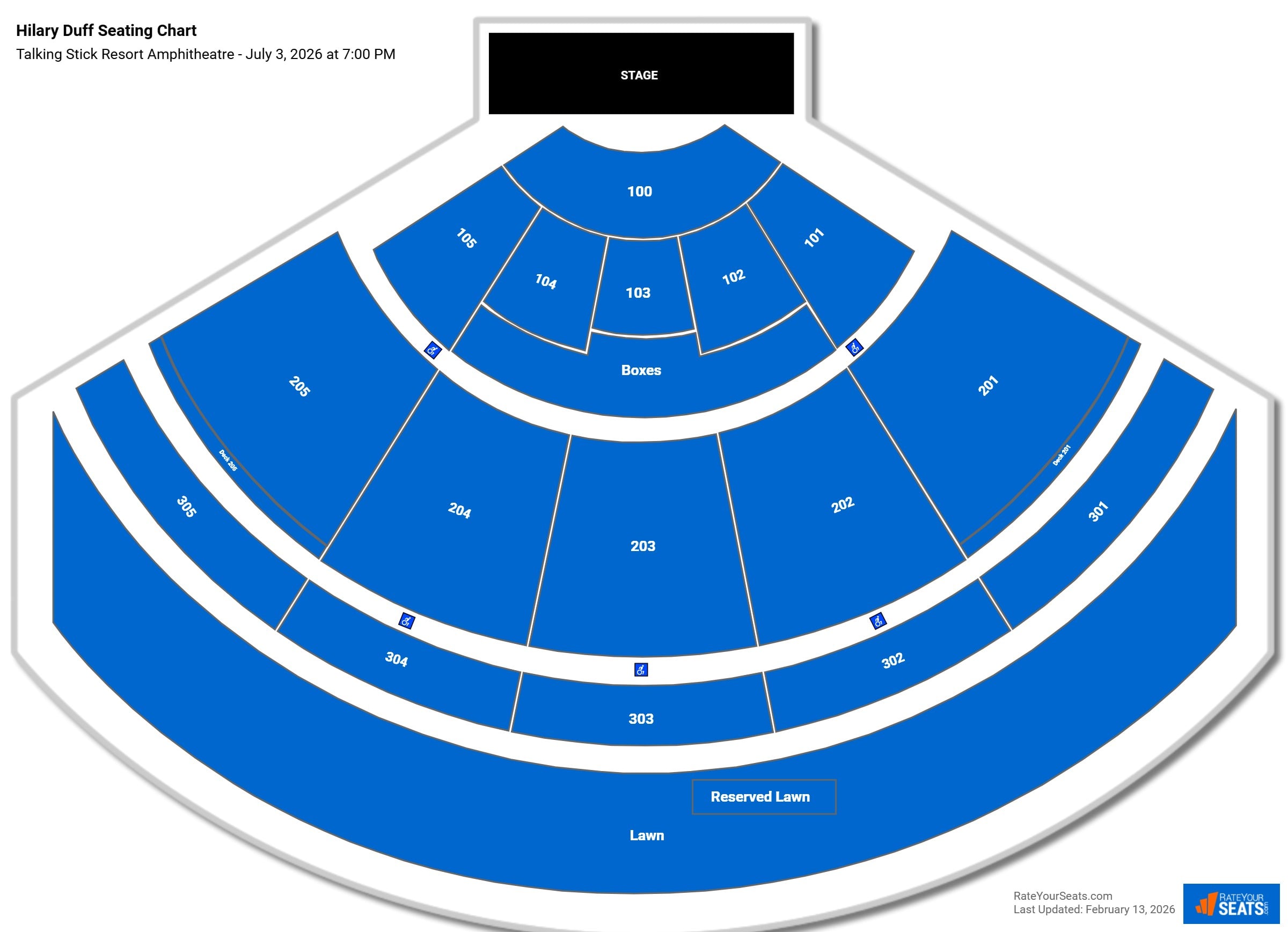 Hilary Duff seating chart Talking Stick Resort Amphitheatre