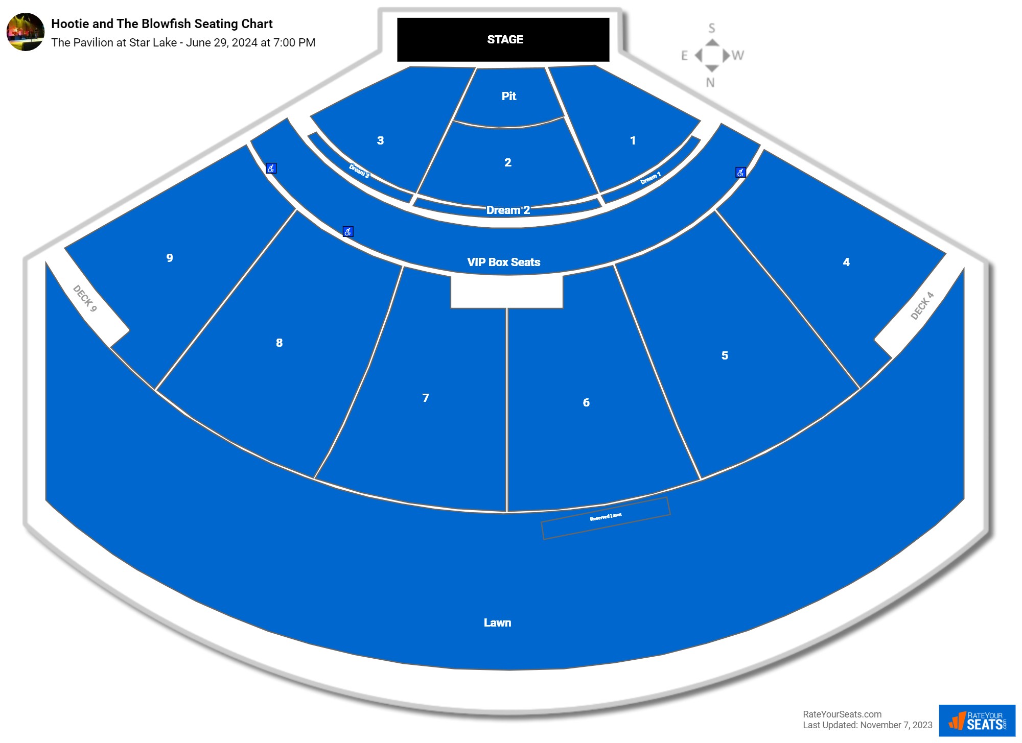 The Pavilion at Star Lake Seating Chart - RateYourSeats.com